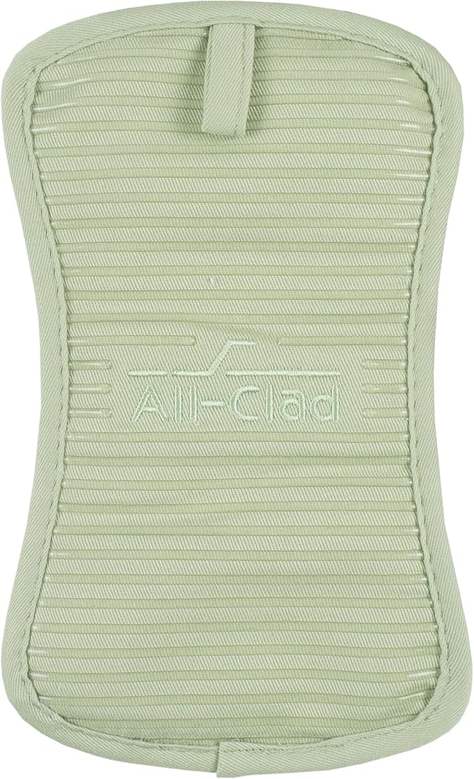 All-Clad Premium Pot Holder & Hot Pad: Heat Resistant to 500 Degrees - 100% Cotton, 10"x6.25" Hot Pad for Kitchen and Barbeque, (1-Pack), Fennel