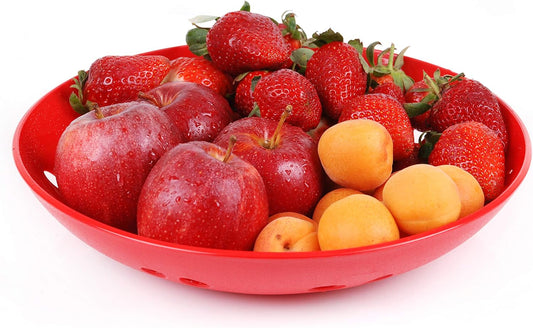 Mintra Home Curly Collection (Fruit Tray 1pk, Red)