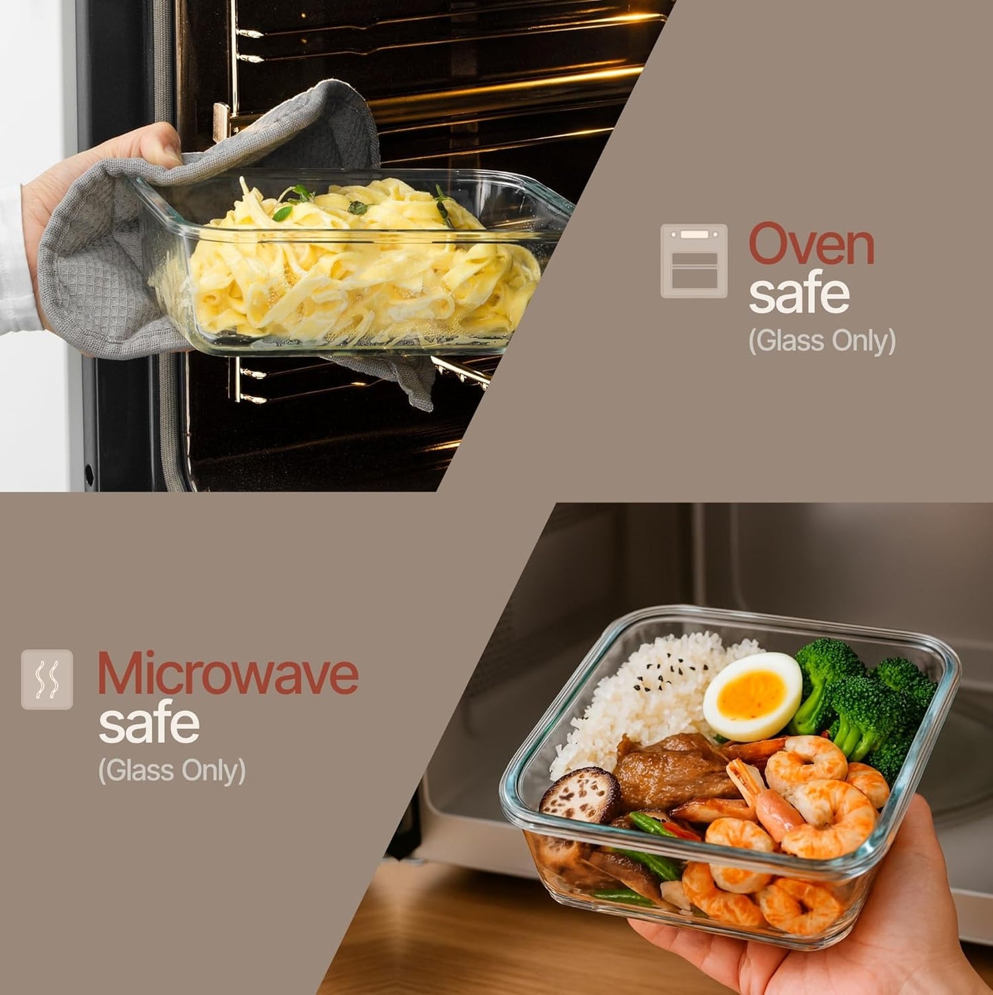 Bakken Borosilicate Glass Food Storage Containers with Lids 24 Pieces, BPA-Free Stackable Lunch & Leftover Containers, Microwave, Freezer & Dishwasher Safe, 100% Airtight Leak-Proof, Blue