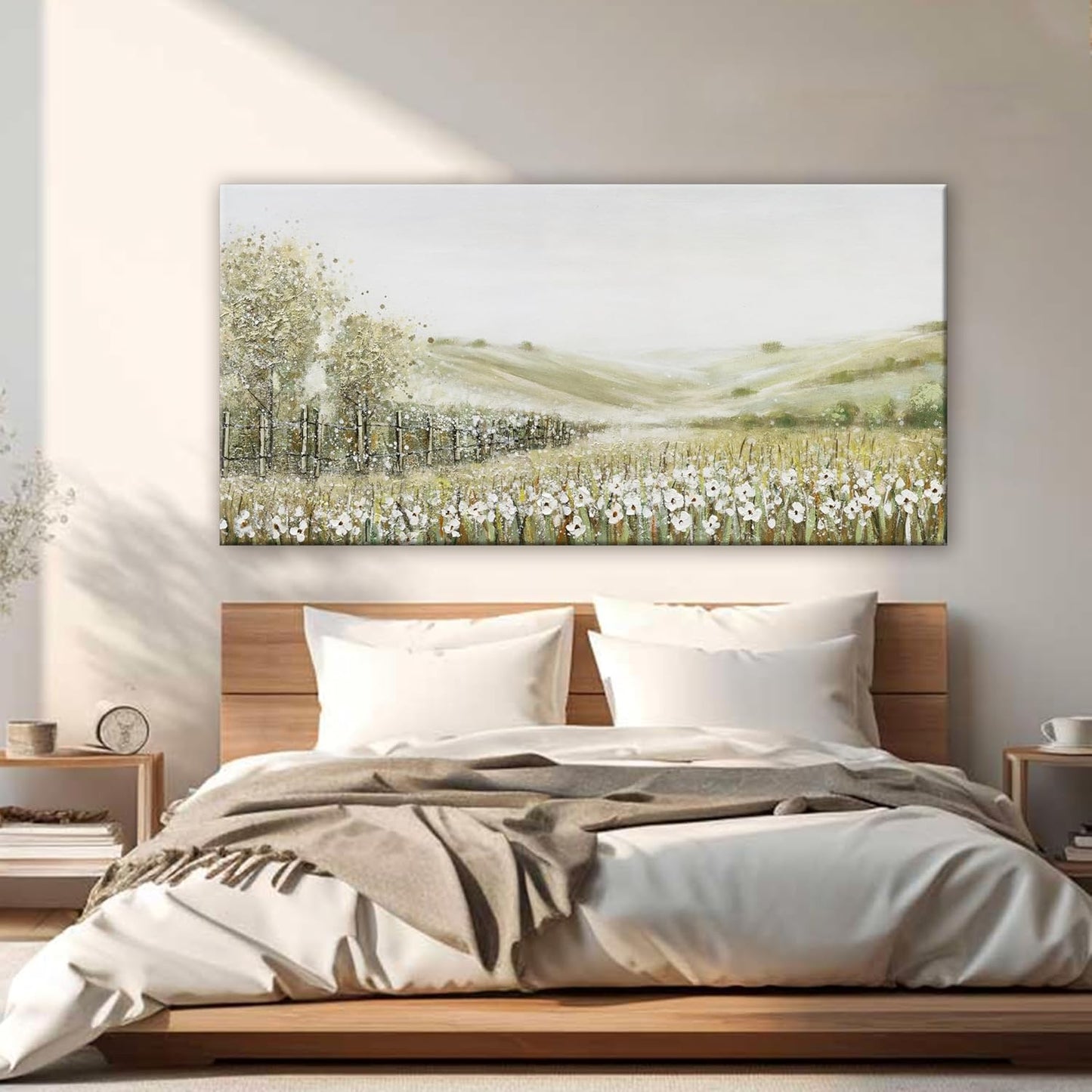 QSQ Canvas Wall Art Decor - Natural Paintings Modern Landscape Wall Decorations - Living Room, Bedroom, Kitchen, Office - 24"48"