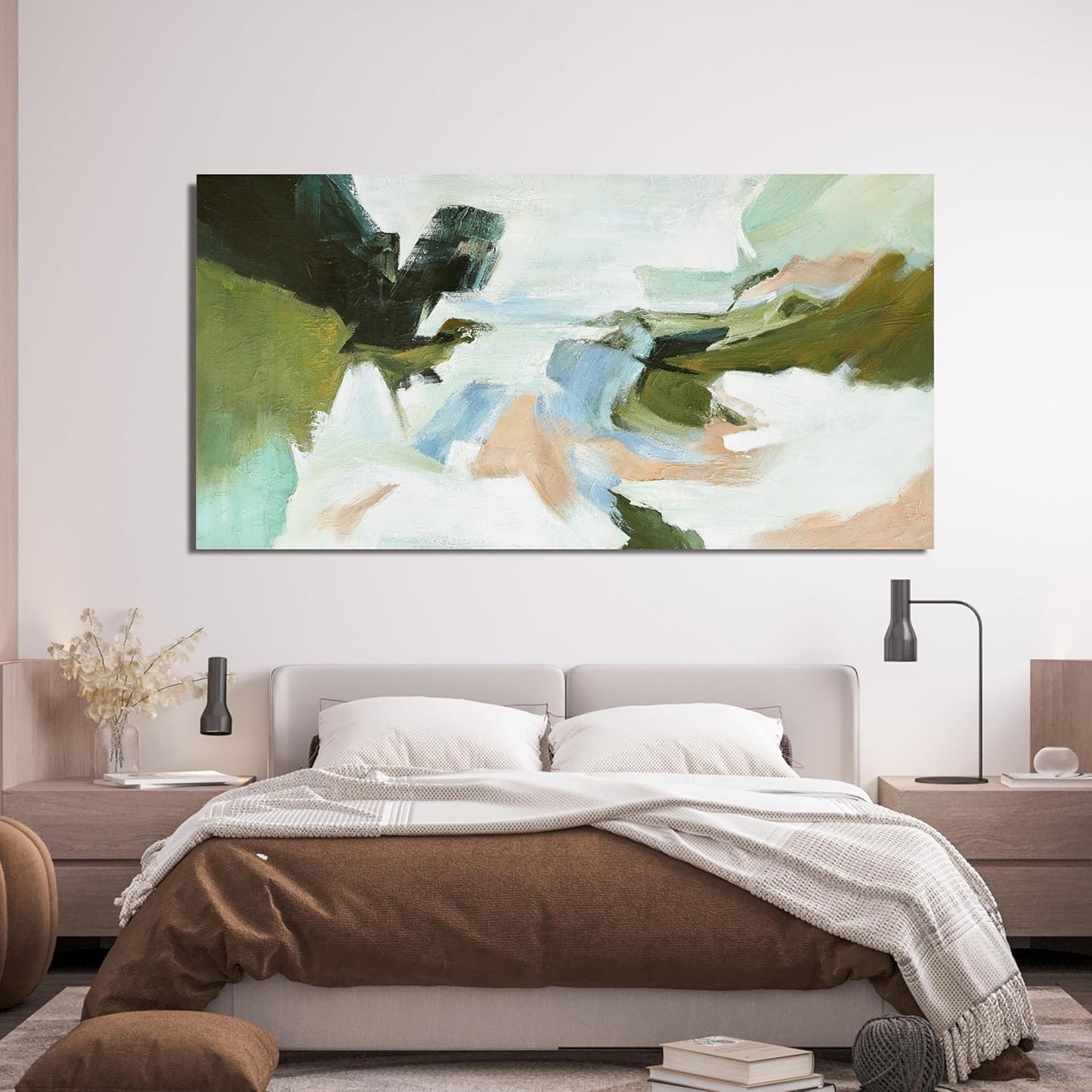 Suconvng Abstract Colorful Wall Art Painting Canvas Art Wall Decor 20x40 Inch For Living Room Decorations Art Office Decor Multicolor Canvas Artwork Pictures For Bedroom Kitchen