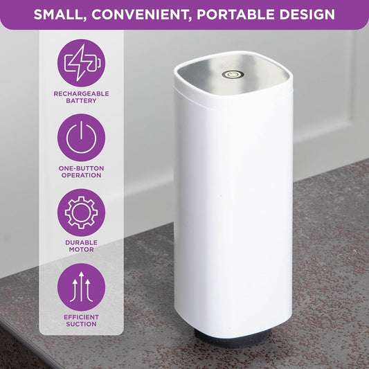 HOLDN’ STORAGE Electronic Vacuum Pump for Food Containers, Quick-Seal Technology for Marinating, Meal Prep & Leftovers Storage