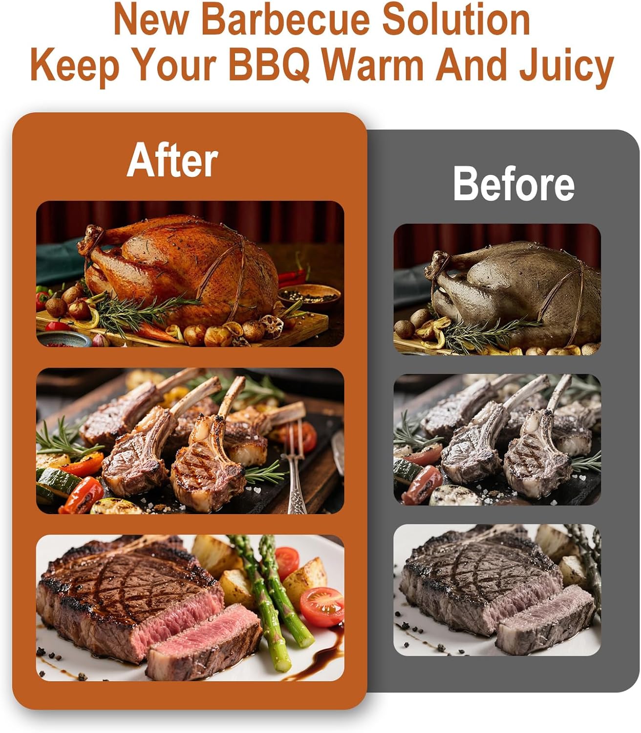 BBQ Blanket for Resting Meat, 15 in Waterproof Reusable Smoker Grilling Meat Insulated Resting Bag with Wide Mouth for Large Brisket/Beef/Pork Shoulders/Turkeys/Tenderloin