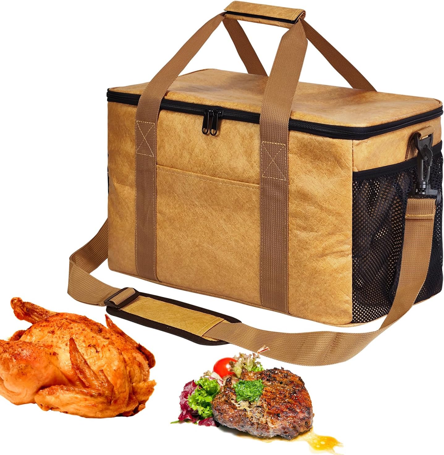 Grekos BBQ Blanket,180° Full Opening Insulated Meat Resting Bag for Brisket,Pork Shoulders,Steaks & Turkeys|Heavy-Duty Smoker Blanket with Wide Mouth Design for Moisture Retention and Tender BBQ