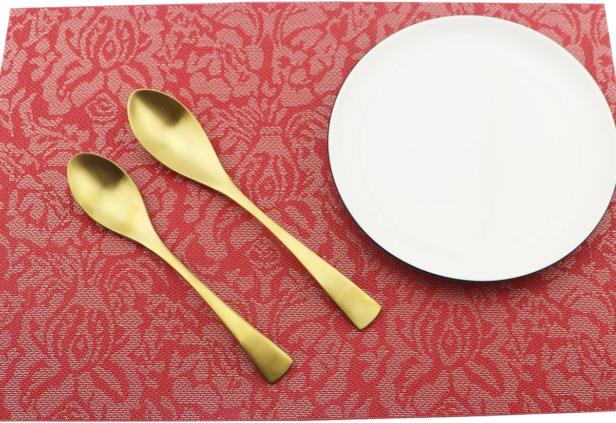 6-Piece Flatware Set,Extra Thick Heavy Duty - 18/10 Stainless Steel Cutlery Sets,High Matte Finish Gold Flatware Sets Service for 1,Multipurpose Use for Home,Kitchen,Tableware Utensil Sets