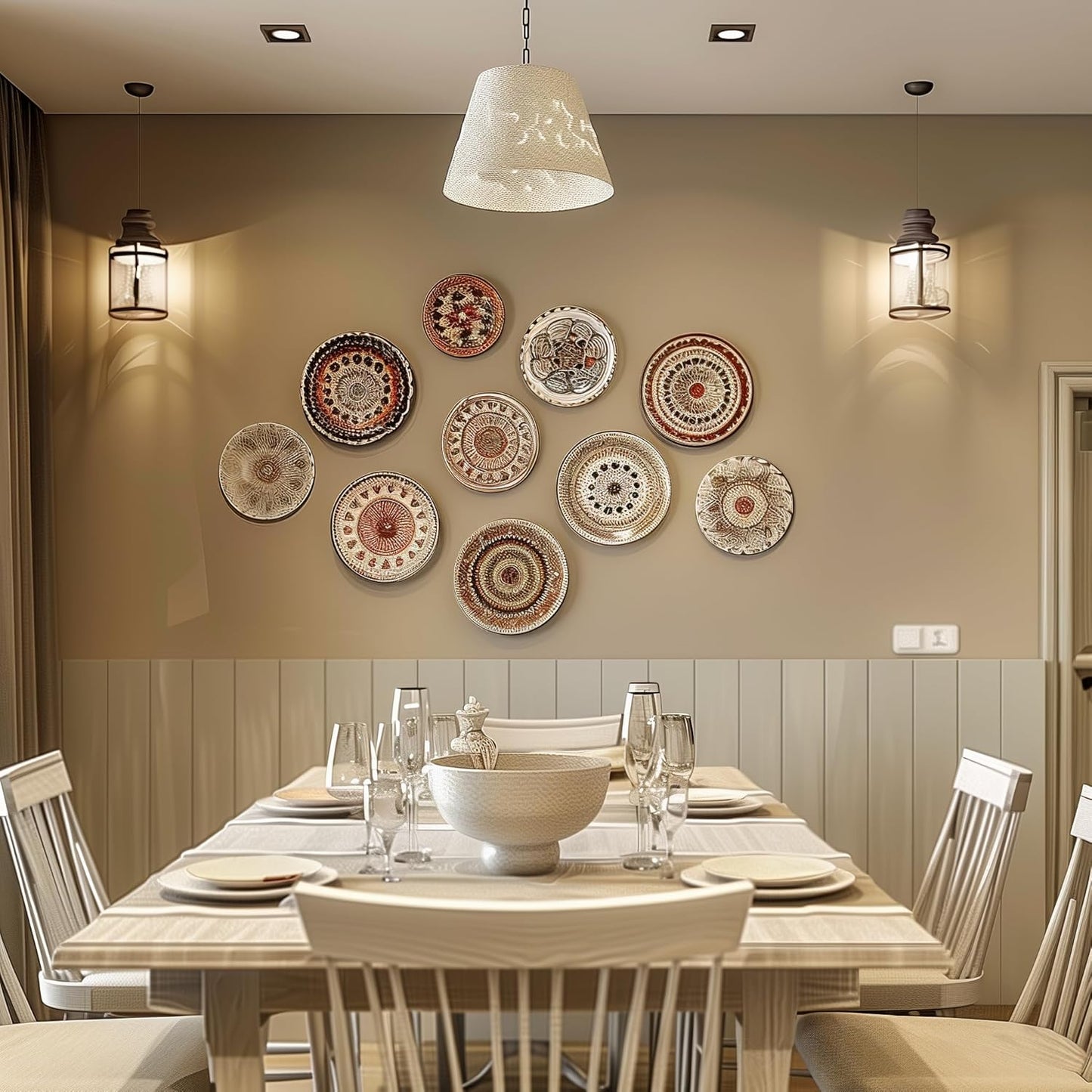 8 Inch Plate Hangers for The Wall Plate Hangers 12Pack Plate Wall Hangers for Display Invisible Decorative Plate Hooks for Hanging Stainless Steel