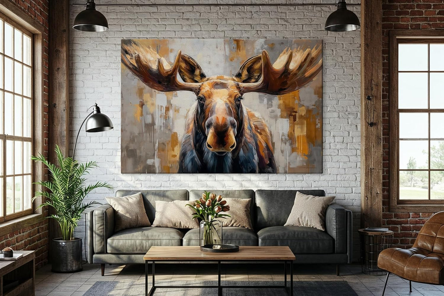 Wildlife Canvas Prints - Wild Animals Home Decor - Medium, Large, and Extra Large Wall Art for Living Room, Bathroom, Kitchen (The Forest King, 16L" x 24W")