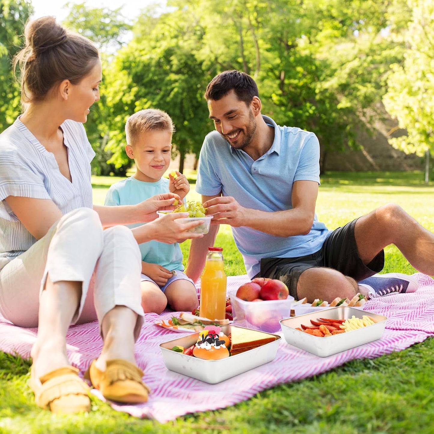 12 Pcs Stainless Steel Food Storage Containers with Lids, 71 oz Metal Freezer Containers, Lightweight Stackable Easy Open Reusable Meal Prep Box for Kitchen Picnic Oven Dishwasher Safe