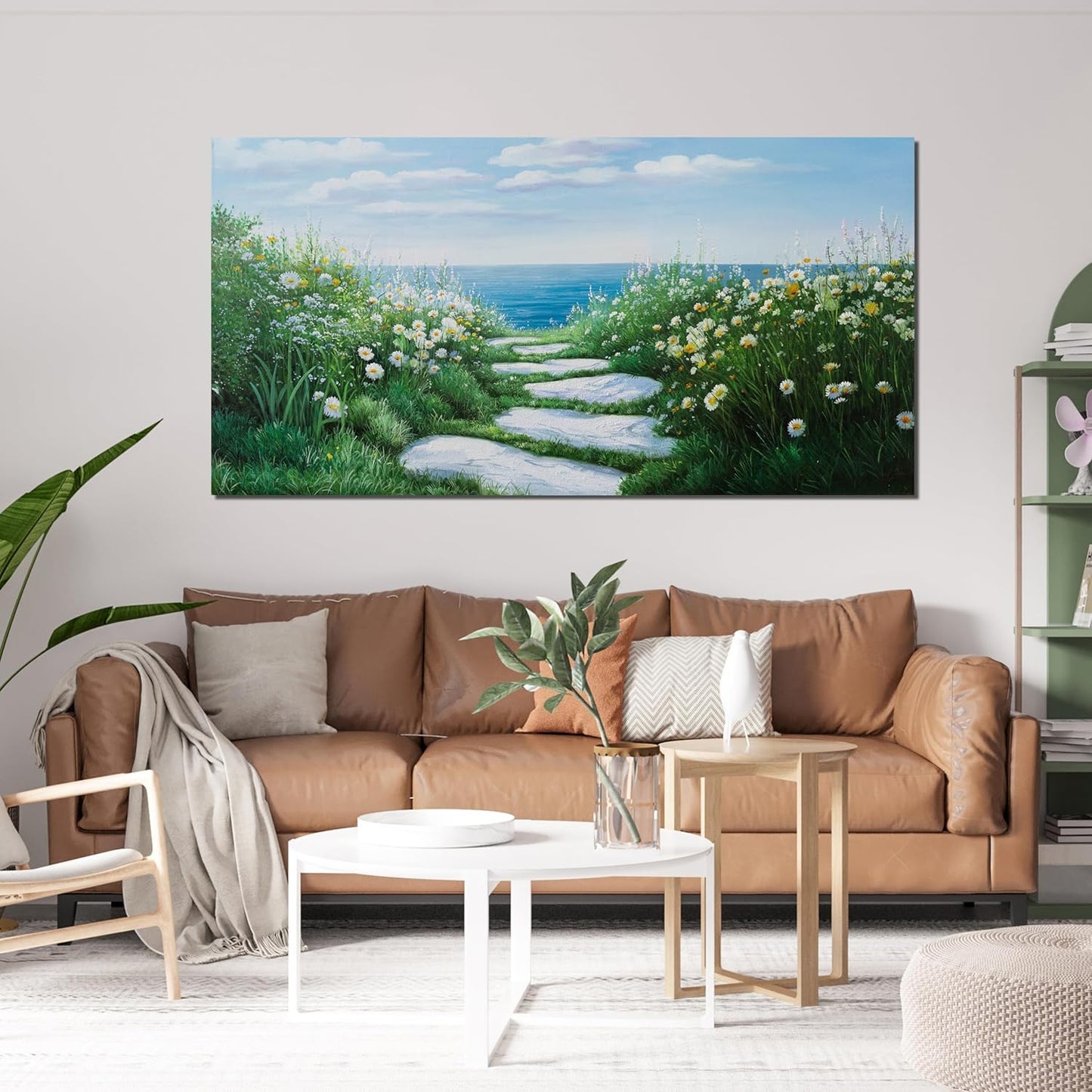 Canvas Wall Art Decor Modern Wall Art for Living Room Canvas Art Wall Decor Nature Landscape Wall Art Decor Pictures Coastal Ocean Wall Art Prints Artwork for Walls Bedroom Office Wall Decor 20" X 40"