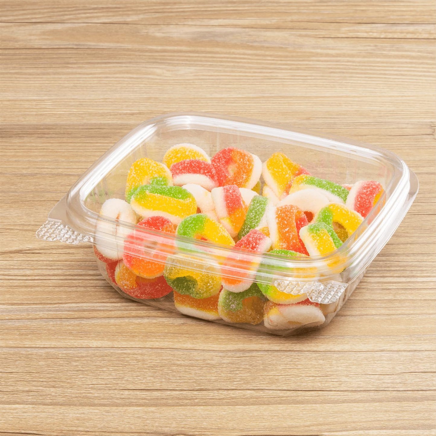 Karat PET Hinged Deli Containers with Lids - Perfect for Pasta Salads, Fruit, Deli Sides, and Home Meal Prep - Clear Plastic Food Containers, Take Out Containers (12oz)