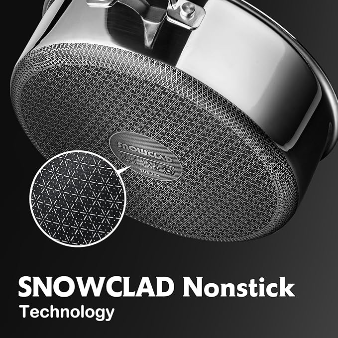 Saute Pan Set,Hybrid Non Stick 5 Quart Everyday pan,10 inch skillet,8 inch skillet,Chicken Fryer, PFOA Free Cookware,Deep Frying Pans with Lid,Dishwasher and Oven Safe,Works on All Cooktops