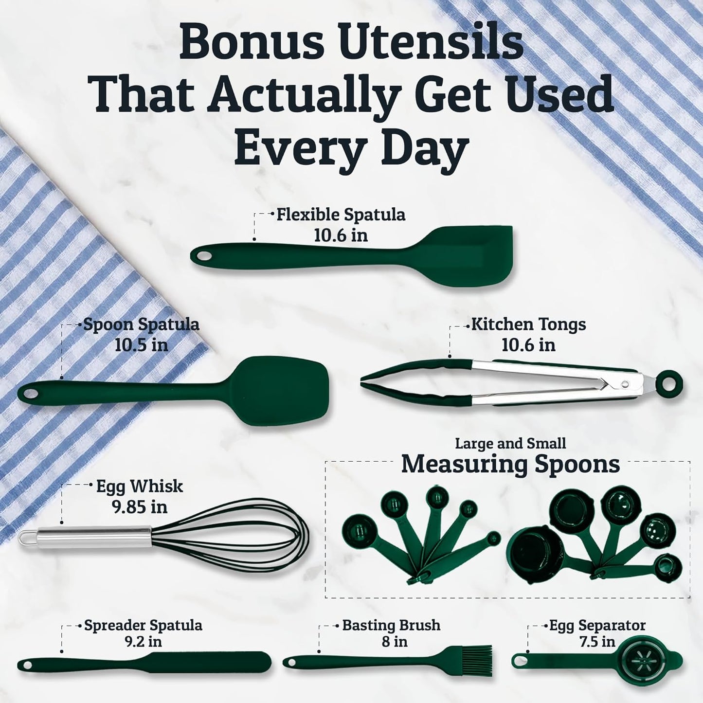 Priority Chef Stainless Steel Mixing Bowls with Lids Set, Metal Nesting Bowls with Airtight Lids, Graters, Non-Slip Base & Measurement Marks, Includes Utensil Set for Prep, Baking & Storage, Green