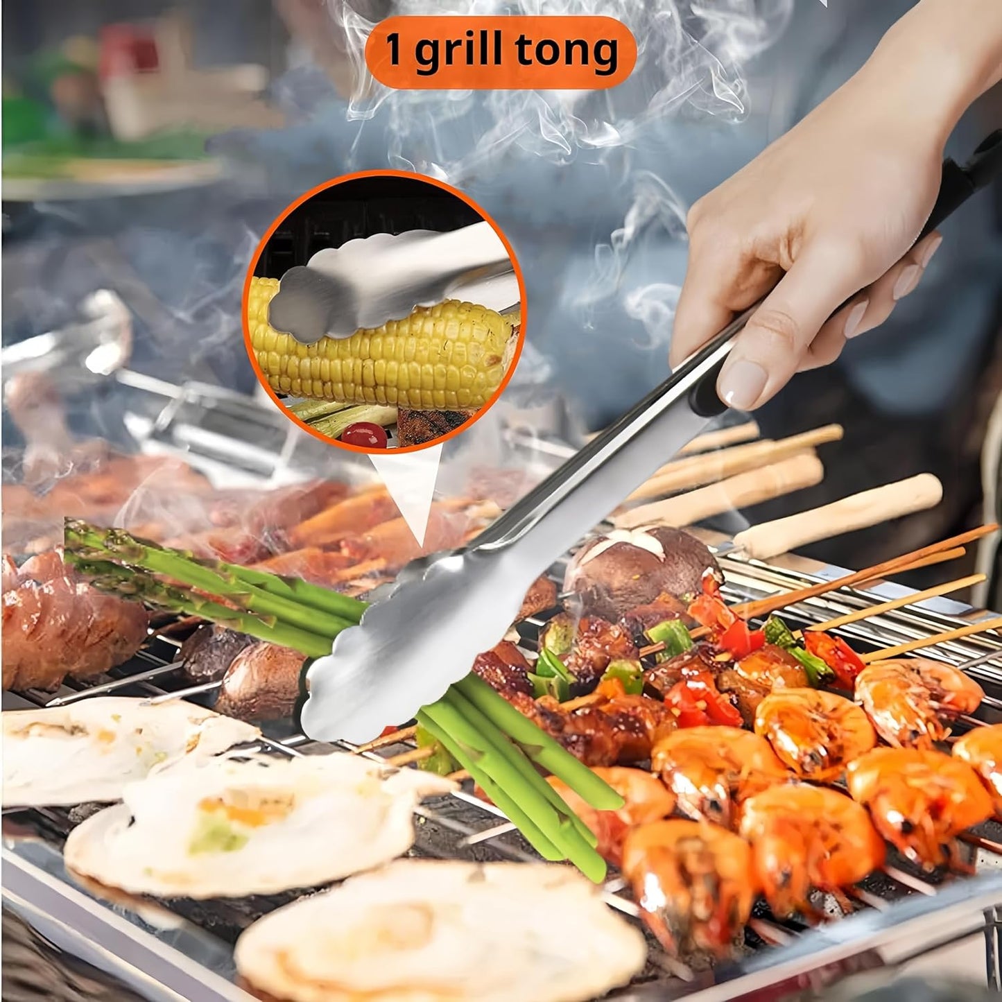 Onlyfire Griddle Accessories Kit, 9PCS Flat Top Grill Accessories Set for Blackstone and Camp Chef, 12" Melting Dome,Grill BBQ Spatulas,Chopper/Scraper, Tongs,Great for Cooking Indoor or Outdoor