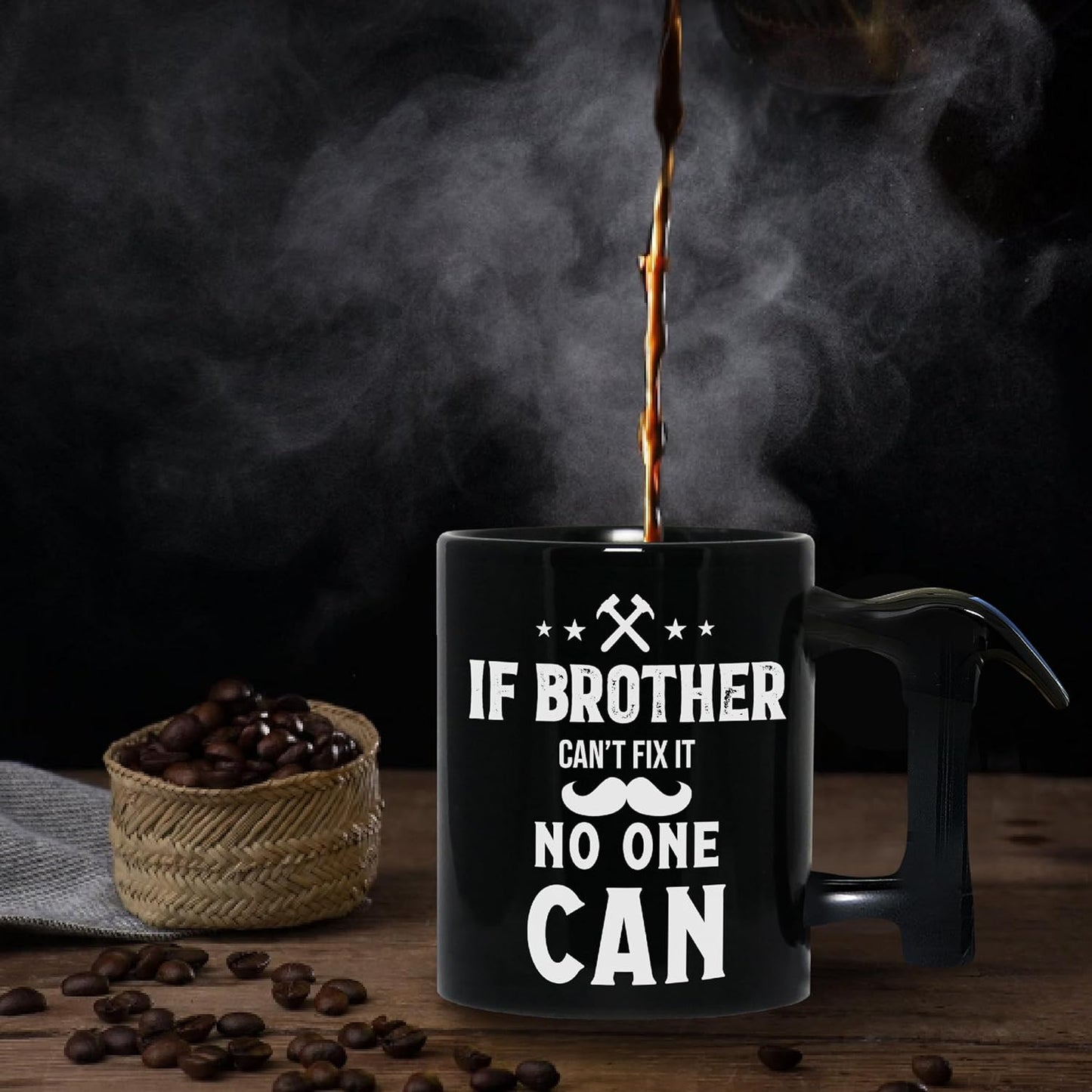 Brother Mug 11Oz- Brother Gifts From Sister - Fathers Day Birthday Chistmas Gift For Brother, Big Brother Gifts - Gifts For Brothers From Sisters - Brother Ceramic Mug