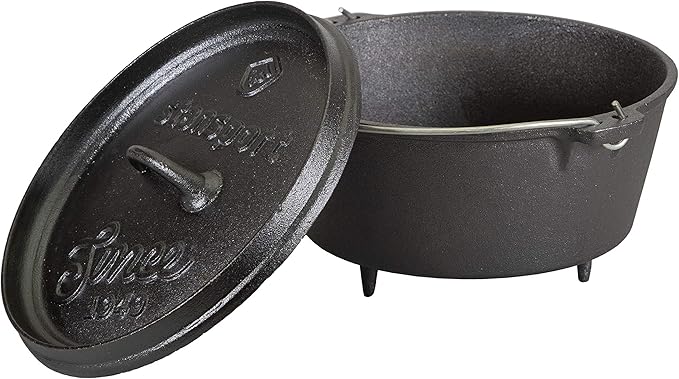 Stansport Pre-Seasoned Cast Iron Dutch Oven