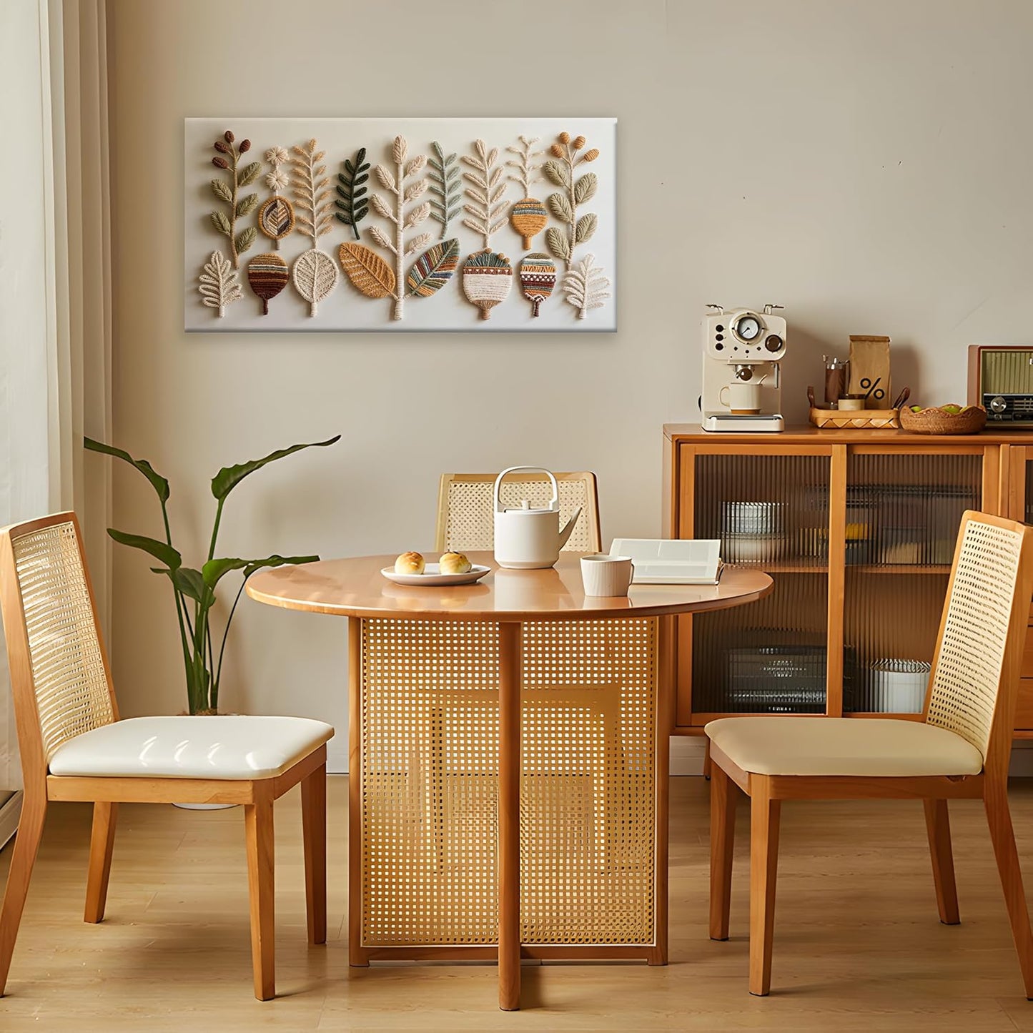 Tsomzxng Canvas Art Wall Decor Print Modern Boho Wall Art Prints Minimalist Paintings White Wall Art Pictures For Bedroom Kitchen Office Home Artwork 20" X 40" Ready To Hang