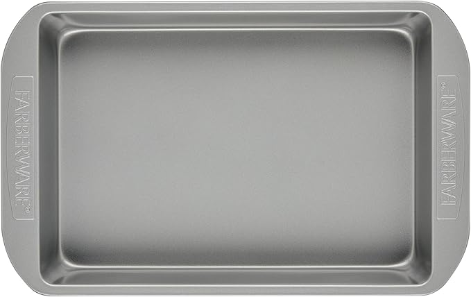 Farberware Nonstick Bakeware Baking Pan With Lid / Nonstick Cake Pan With Lid, Rectangle - 9 Inch x 13 Inch, Gray