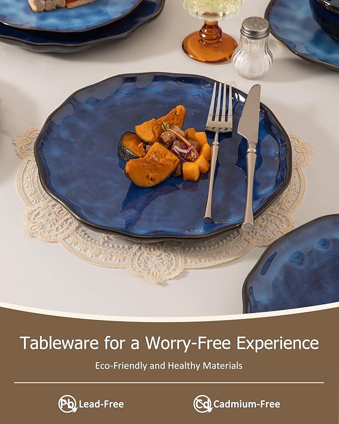 Dinnerware sets plates and bowls sets modern plates,Ceramic Dinnerware Sets,12 Pieces Porcelain Lightweight Plates,Scratch Resistant Dish Set (style - 4, 4 - Set (12pcs))