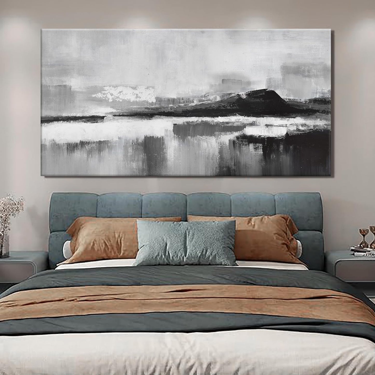 Abstract Wall Art Decor Large Home Decor Wall Art Prints Black and White Wall Decor Modern paintings Decorations for Living Room Bedroom Kitchen Office 30"×60"