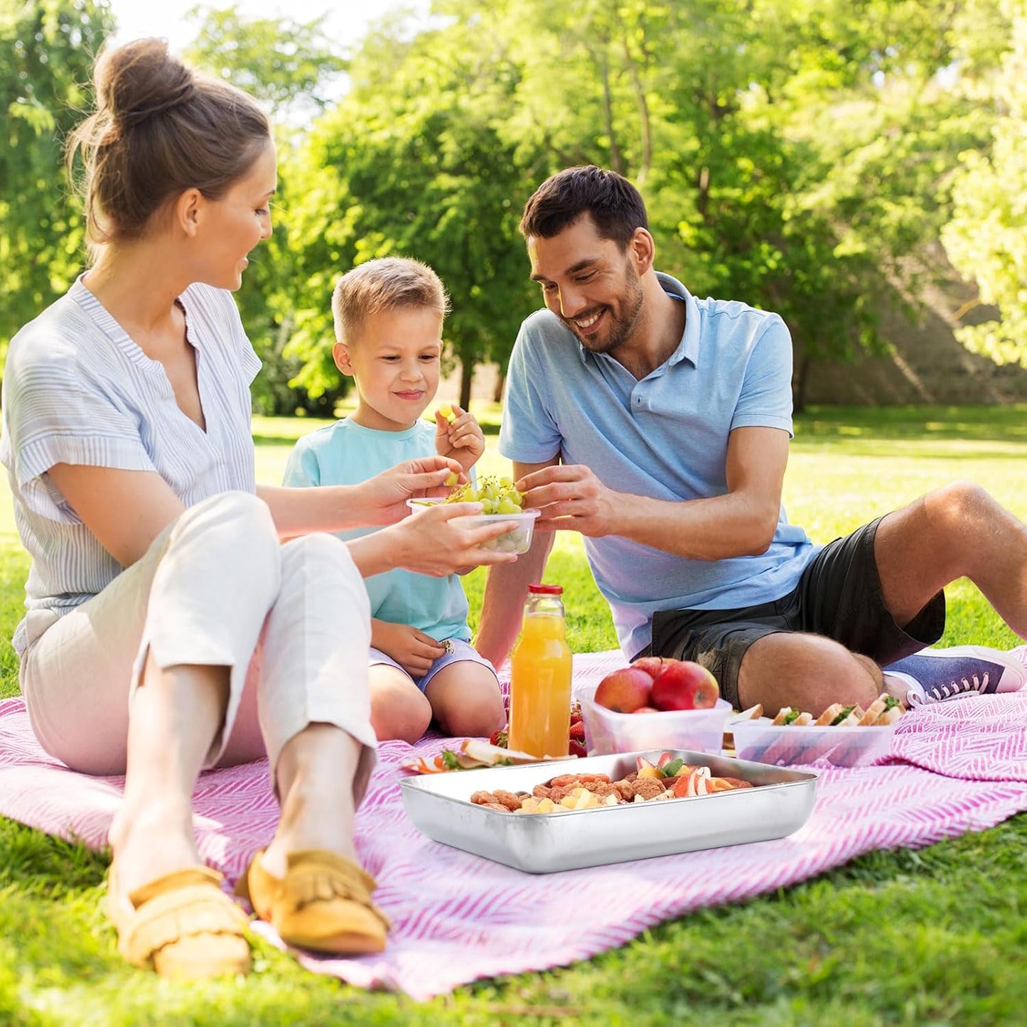 12 Pcs 129 oz Stainless Steel Food Storage Container with Lid Reusable Meal Prep Container Stackable Metal Storage Box Kitchen Tray for Meat Marinating Oven Freezer Leftovers Dishwasher Safe