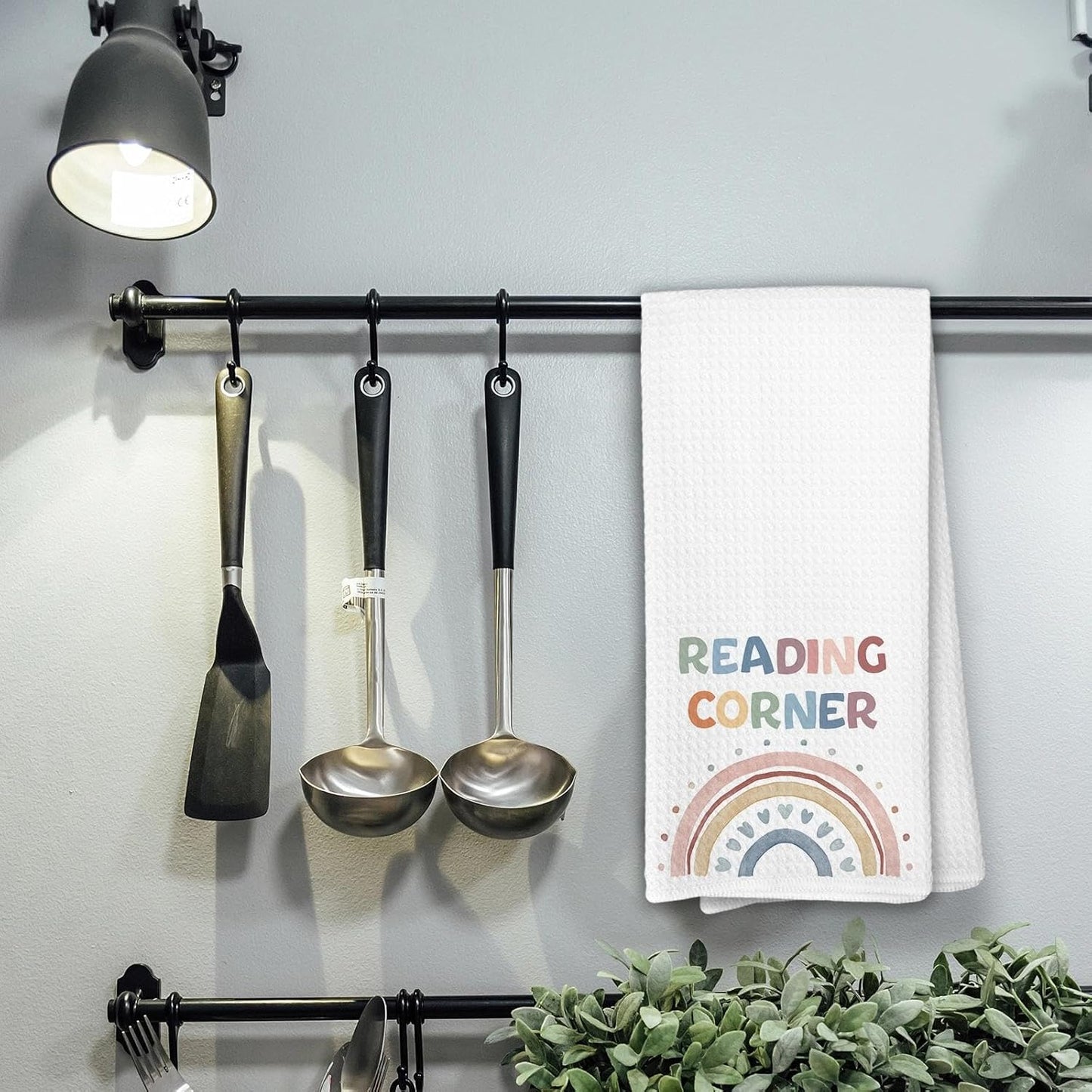 Boho Reading Corner Kitchen Towels,Classroom Reading Corner Decor for Classroom,Classroom Read Nook Library Dish Towels for Kitchen,Calming Corner Classroom