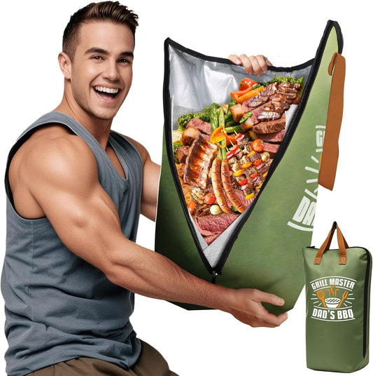 21in Brisket Blanket & Meat Resting Bag – Insulated BBQ Blanket for Resting Meat | Heavy-Duty Smoker Accessory for Brisket, Pork Shoulder, Smoked Turkey | BBQ Gifts for Men & Meat Lovers