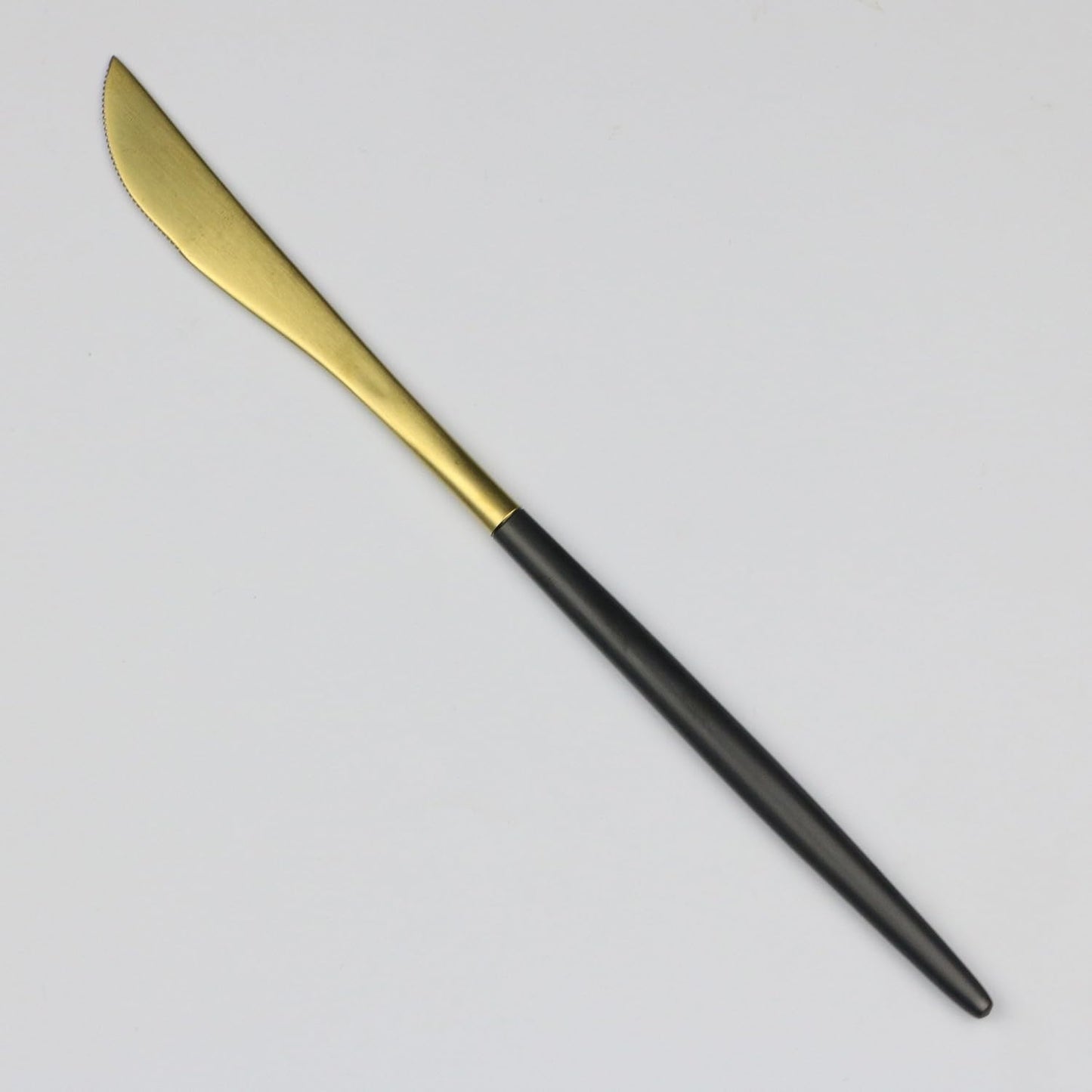 20-Pieces Luxury Black Handle Gold 18/10 Stainless Steel Flatware Set, Matte Finish, Service for 4