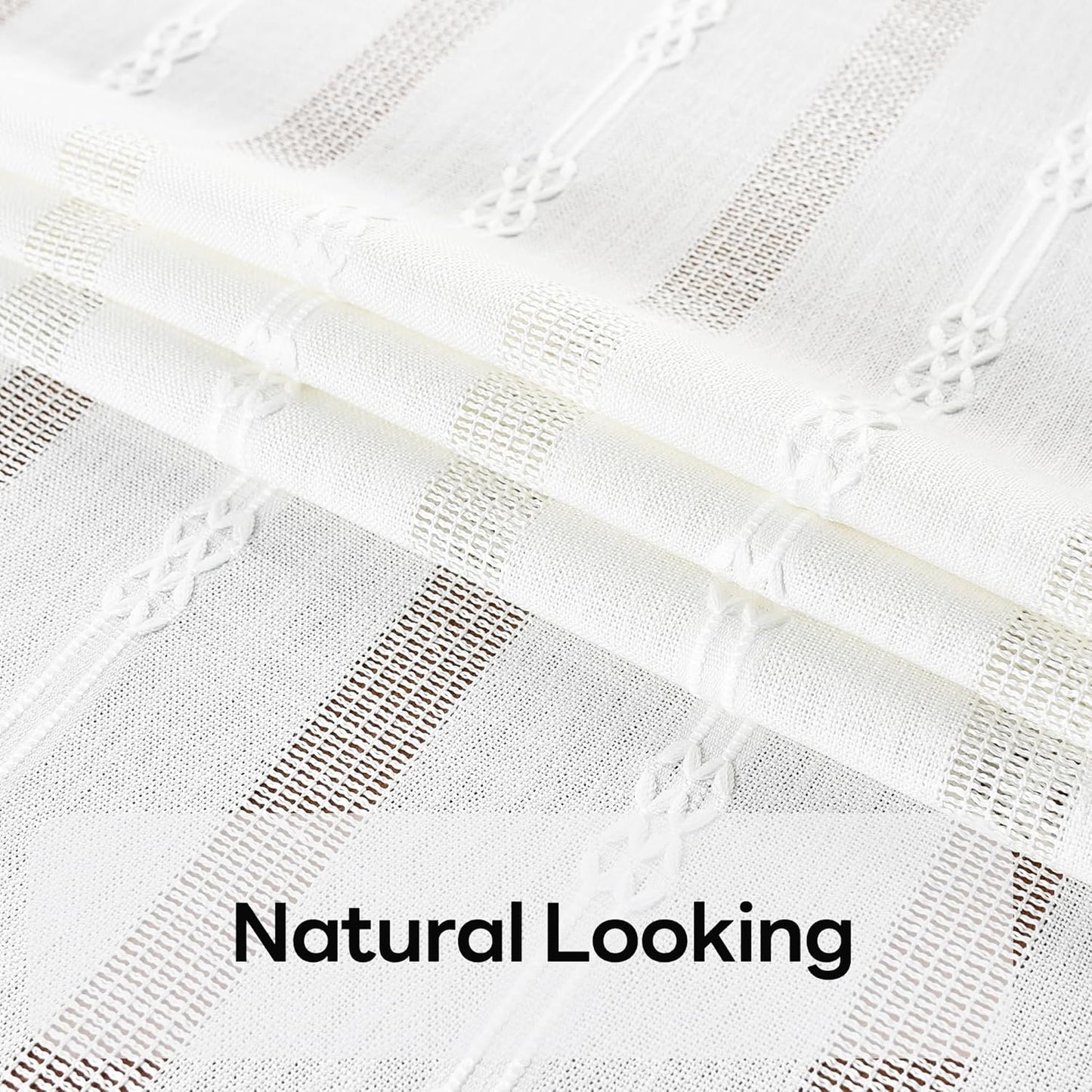 White Cotton Table Cloth for Rectangle Table Heavy Duty Farmhouse Vintage Tablecloth Washable Rustic Table Cover(White, 52''x120'')