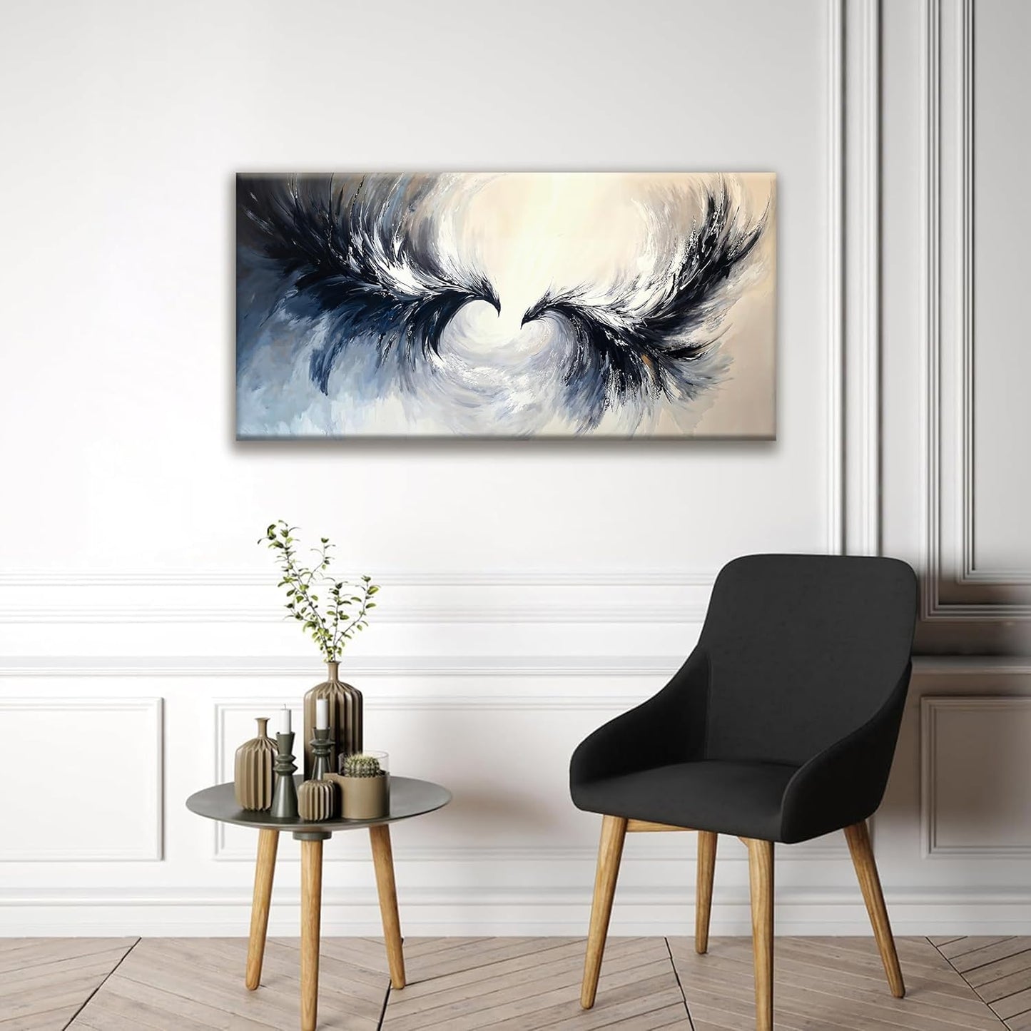 Suconvng Canvas Wall Art Decor Painting Abstract Flying Eagle Wall Art Painting Prints Modern Abstract Wall Decor Picture For Bedroom Home Living Room Office 20 X 40 Inches