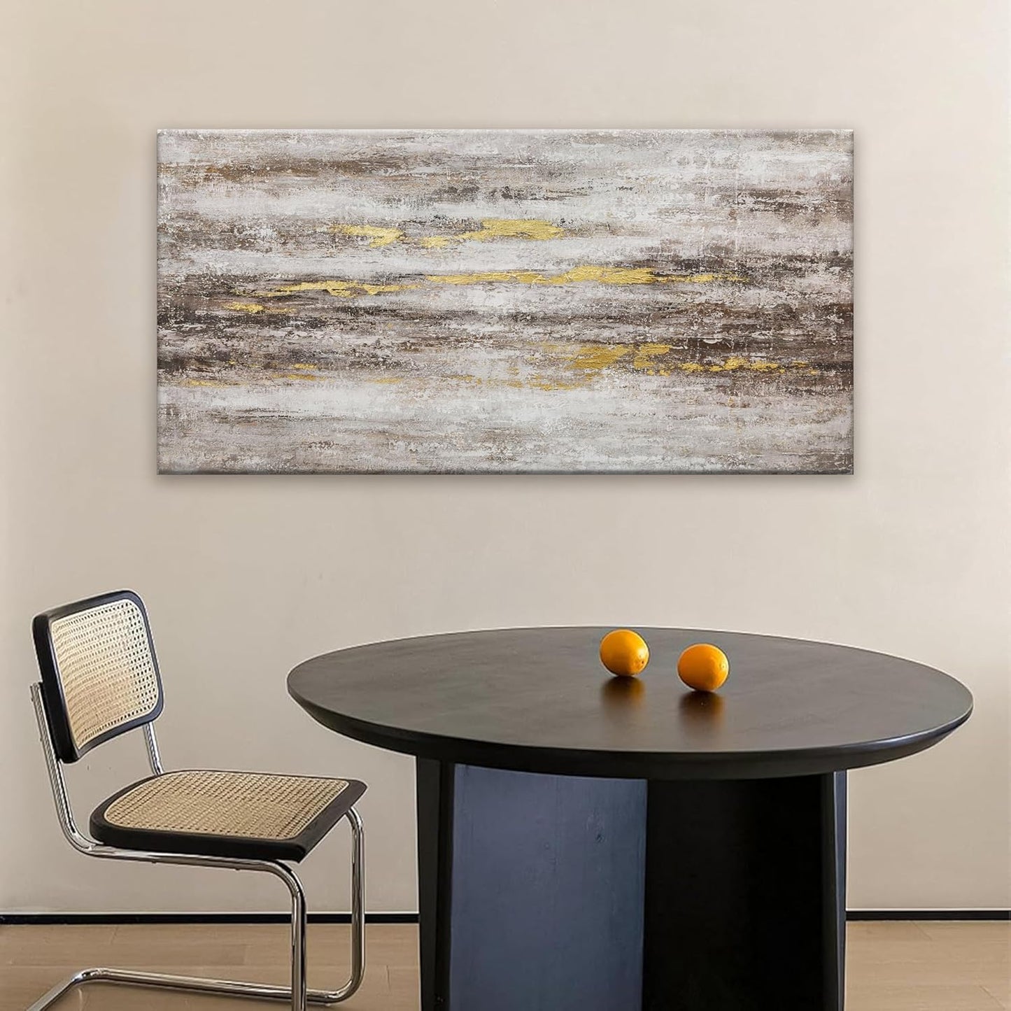 YISXINOAG Abstract Wall Art Decor Grunge Room Abstract Wall Decor Art Brown Grey Canvas Art Wall 20" X 40" Painting Brown And White Wall Art For Bedroom Office Dining Room