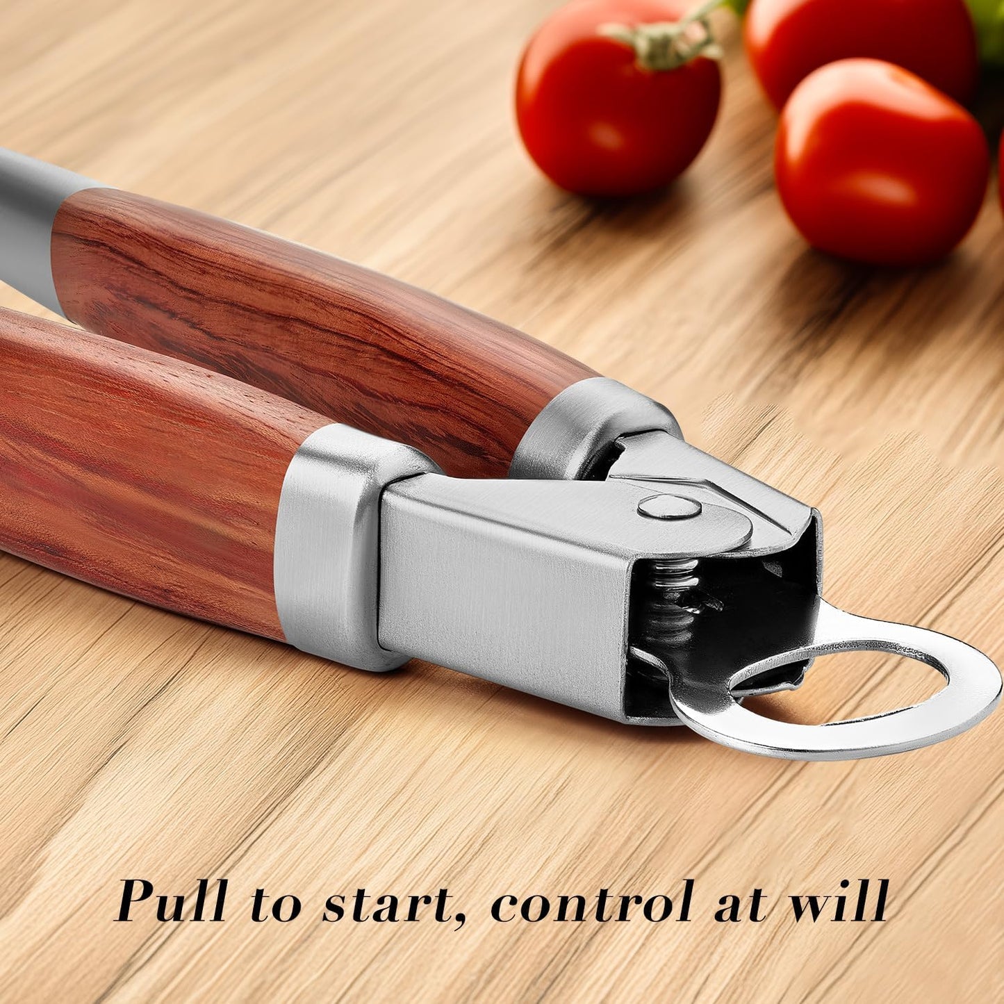 KULUNER Stainless Steel Barbecue Tongs with Solid Wood Handle, Kitchen Metal Locking Design, Extra Long 17.5 Inches 700 Degrees, Suitable for Food Cooking, Salad and Outdoor Grilling(Rosewood)