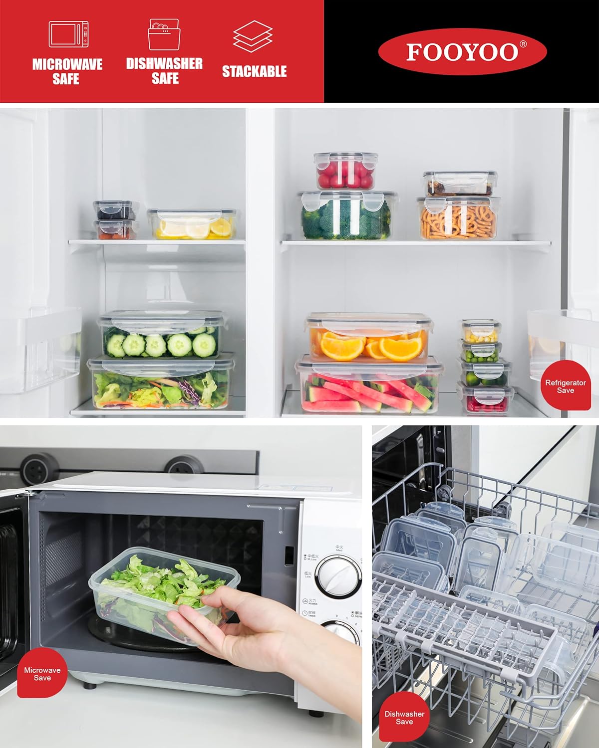 56 Pcs Large Food Storage Containers Set with Lids, Airtight Plastic Containers for Pantry & Kitchen Organization, BPA-Free, Leak-Proof