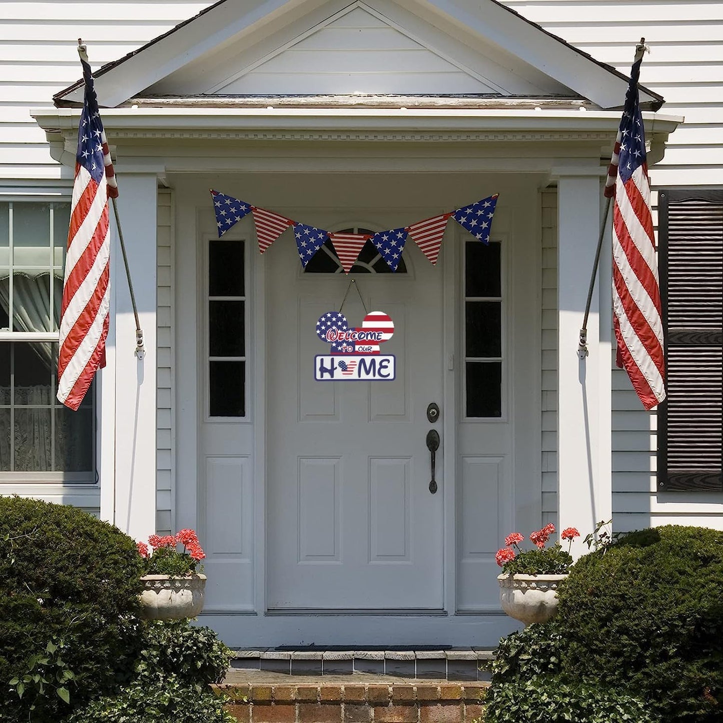 19Pcs Cute Mouse Interchangeable Seasonal Welcome Door Sign for Front Door Decor, Welcome to Our Home Sign with Interchangeable Holiday Pieces for Farmhouse/Wall/Porch Decor and Housewarming