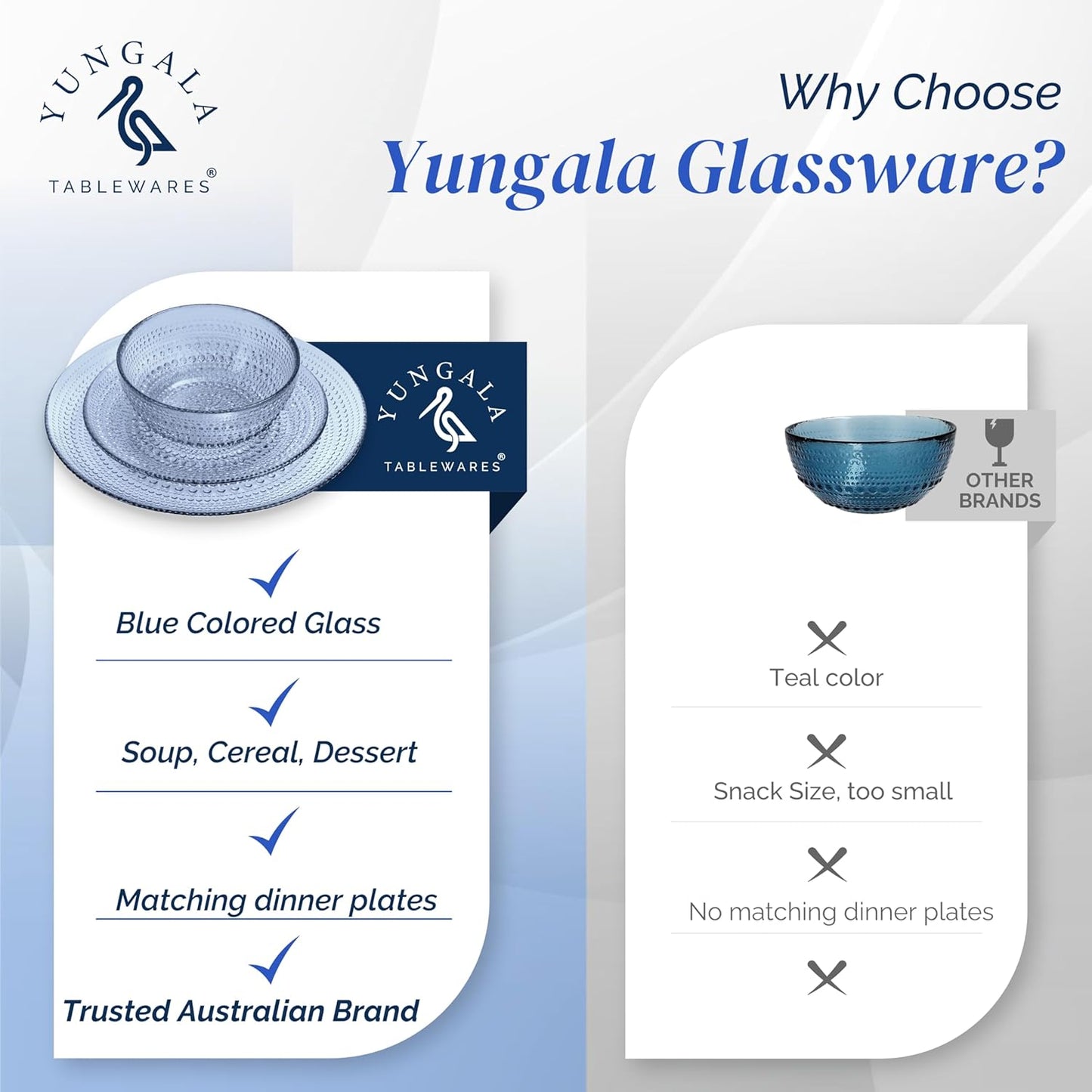 Yungala Blue Glass Bowl