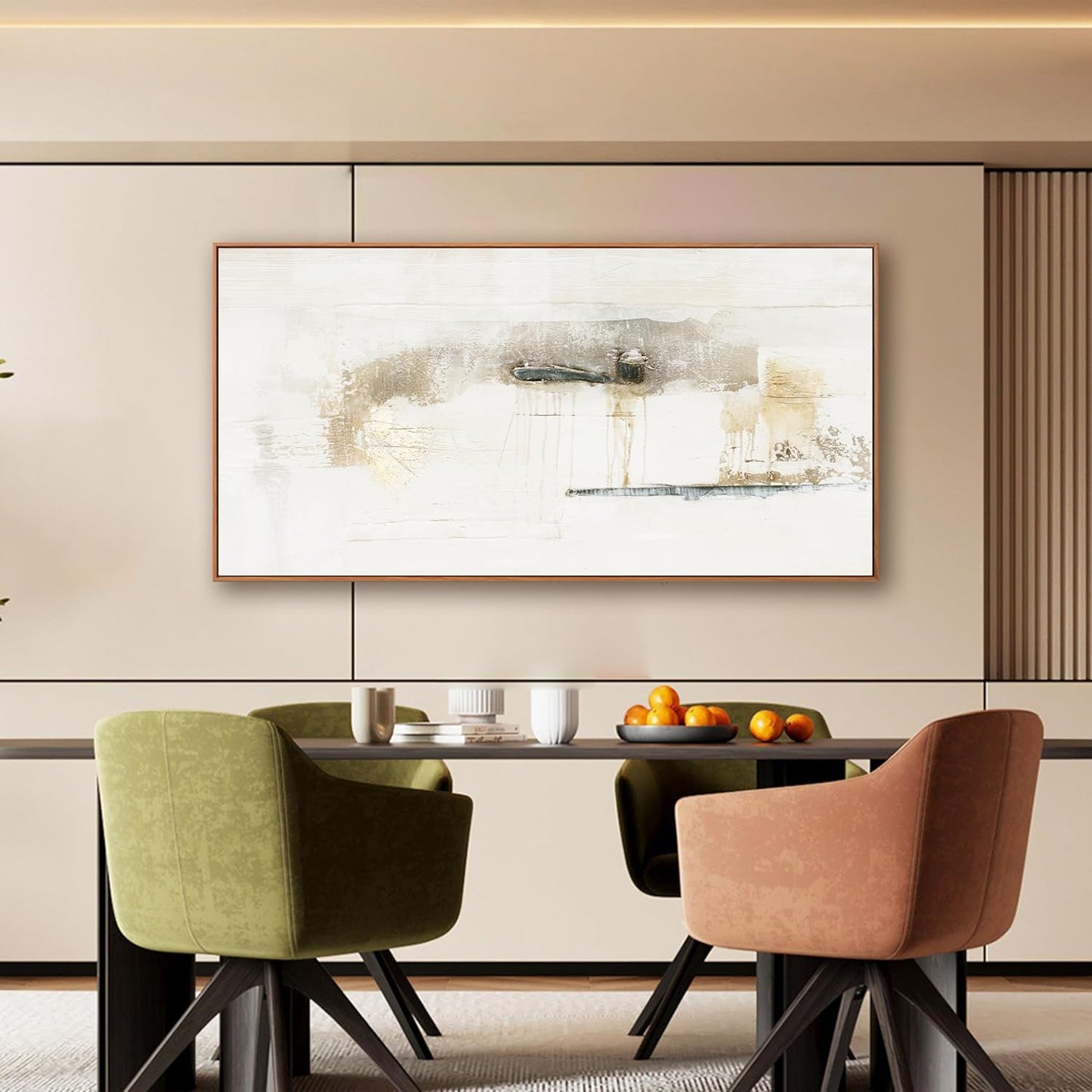 Multicolor Abstract Canvas Wall Art Decor Artwork Modern paintings Wall Decorations Maximalist Home Decor Wall Art Prints Framed Minimalist Graffiti for Living Room Wall Bedroom Kitchen Office Decor 20"×40"