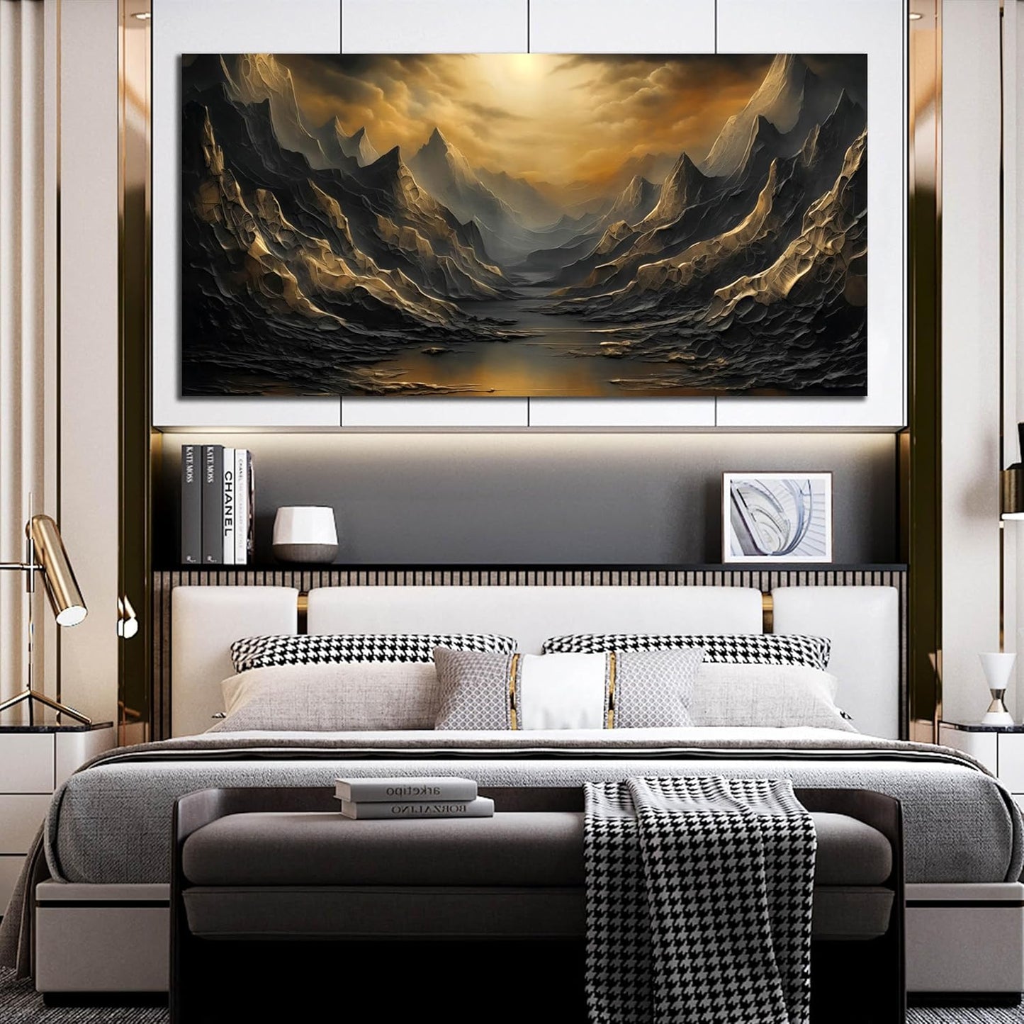 Nature Wall Art for Living Room Bedroom Office Large Mountain Canvas Pictures Landscape Wall Decoration 29x59 Modern Artwork