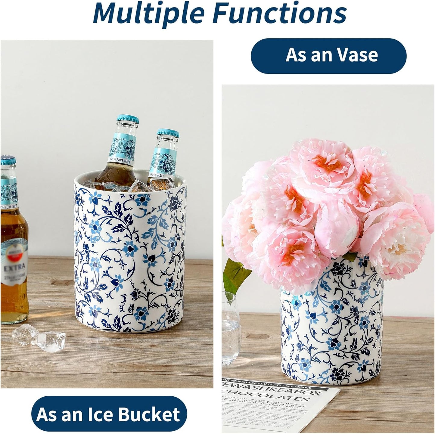 kitchen tool holder,kitchen spatula holder-extra large utensil holder,utensil holder ceramic apartment essentials（7.2in×6.2in）