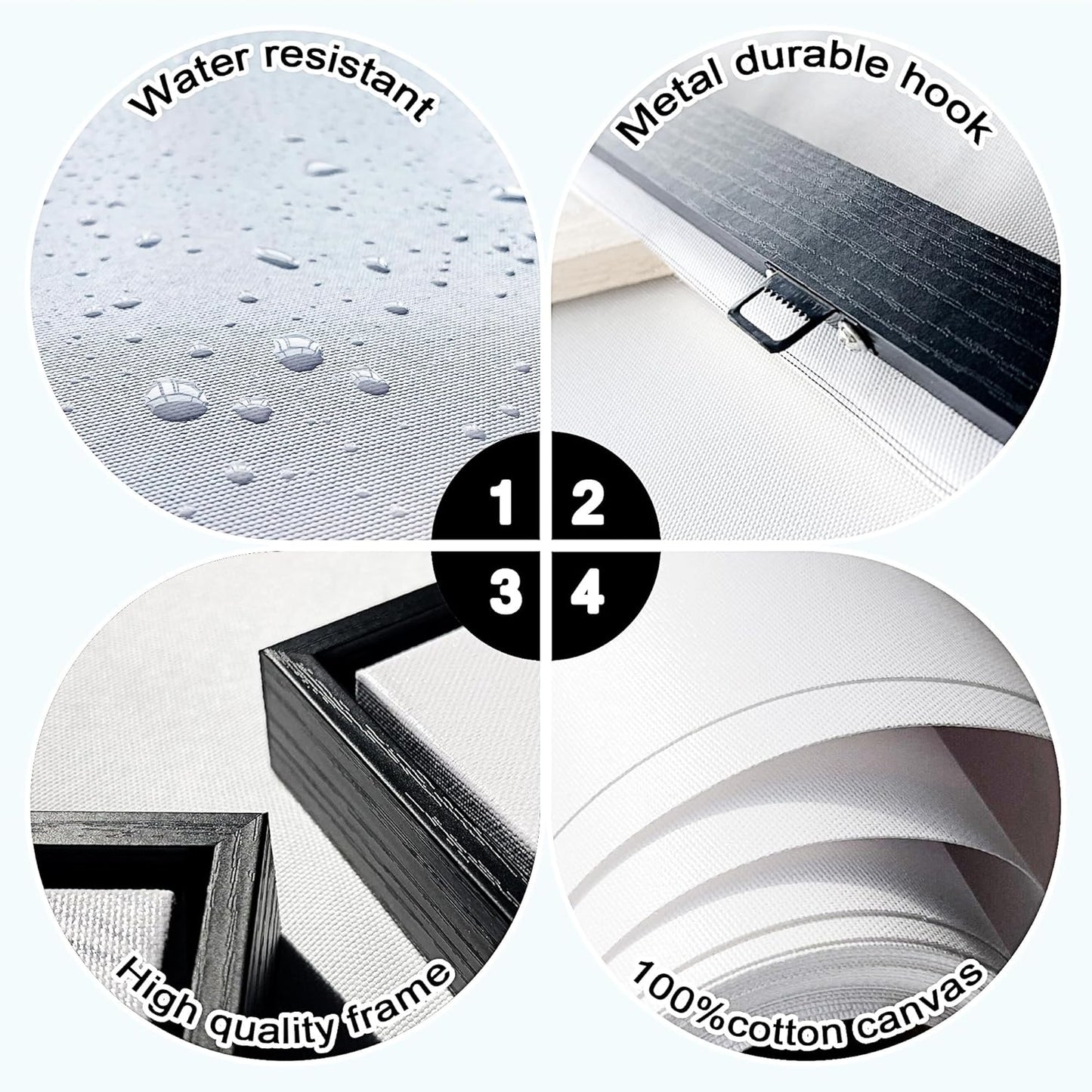 Abstract Canvas Wall Art -Blue-Green and Fan Art Large Wall Decor for Living Room Bedroom Decoration Framed Teal Pictures Artwork for Walls Size 29x58Inches