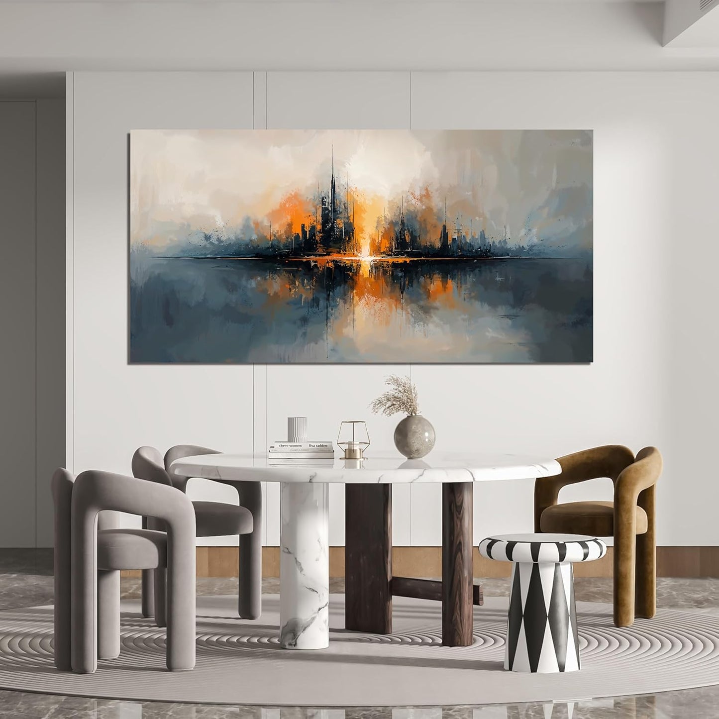 Large Canvas Wall Art Decor Modern Black Wall Art Prints Abstract Canvas Art Wall Decor Wall Art Pictures For Living Room Oversized Abstract Wall Art Decorations Office Home Decor Aesthetic 29"X58"