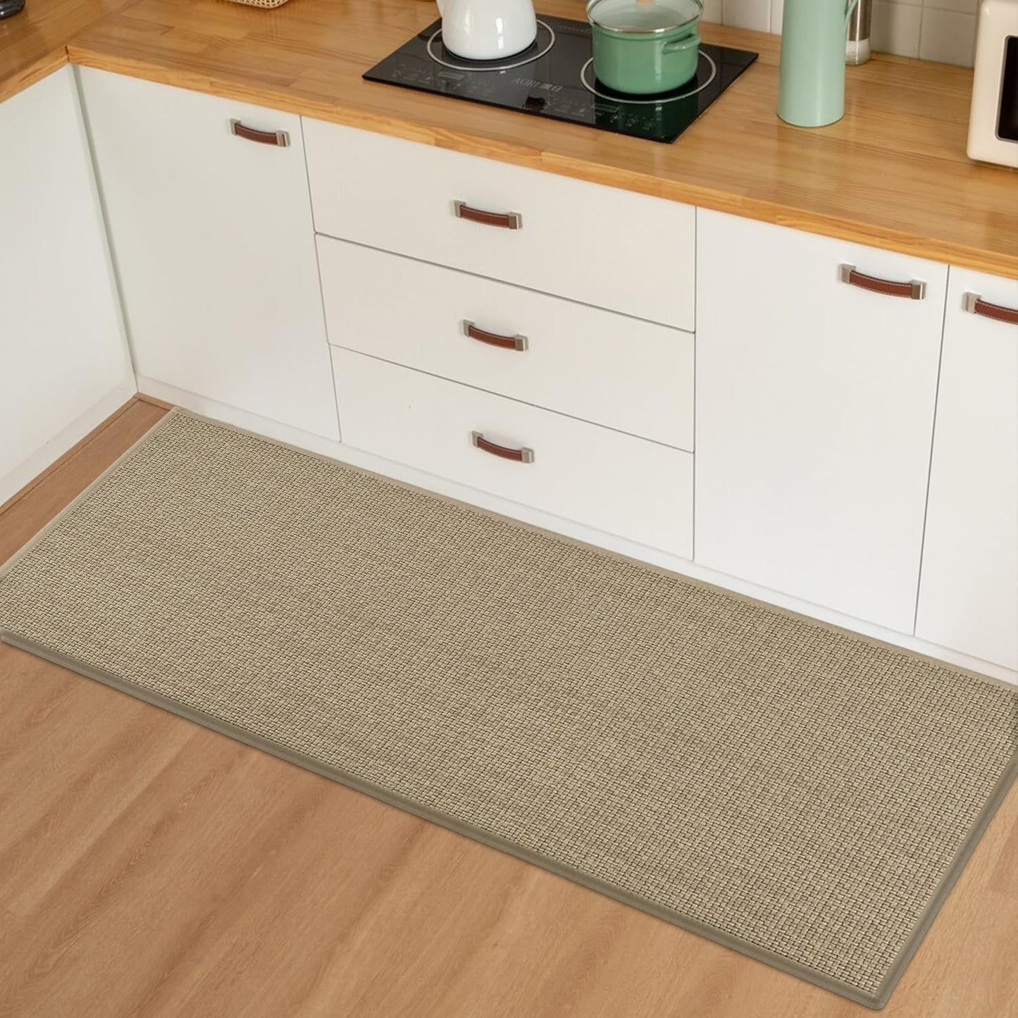 Artoid Mode Washable Non Slip Rubber Backing Kitchen Rugs Doormat, Absorbent Kitchen Floor Mats Front of Sink Kitchen Mats for Floor Home Decor 20x48 Inch