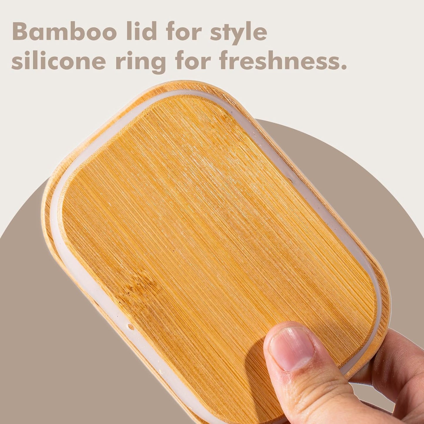 63oz 3PCS Rectangle Glass Storage Containers with Bamboo Lids, Glass Jars with Lids, Clear Food Jar, Square Canister, Pantry Organizers and Storage for Flour, Pasta, Coffee, Tea, Snack, Cookie