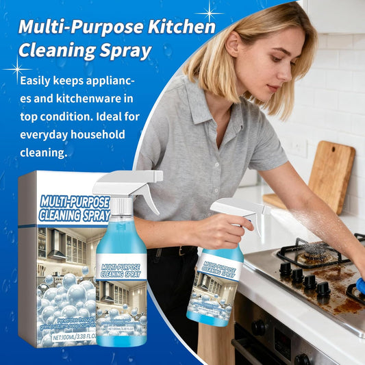 2Pack Spray Cleaner, 2026 New Multi Purpose Cleaning Spray, Upgraded Foam Sprays for Ovens, Powerful Degreaser Sprays for Kitchen, Convenient Handheld Cleaner for Home Family,with towels and sponges