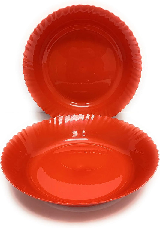 Mintra Home Curly Collection (11.75in Bowl 2pk, Red)