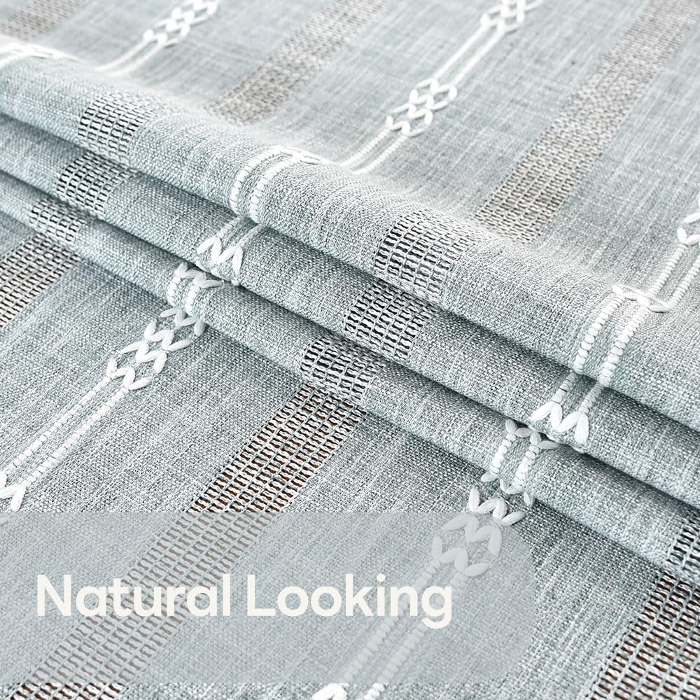 Heavy Duty Cotton Tablecloth for Rectangle Table, Rectangular Farmhouse Vintage Tablecloth, Washable Rustic Table Cover (Gray, Rectangle, 52''x70'', 4-6 Seats)