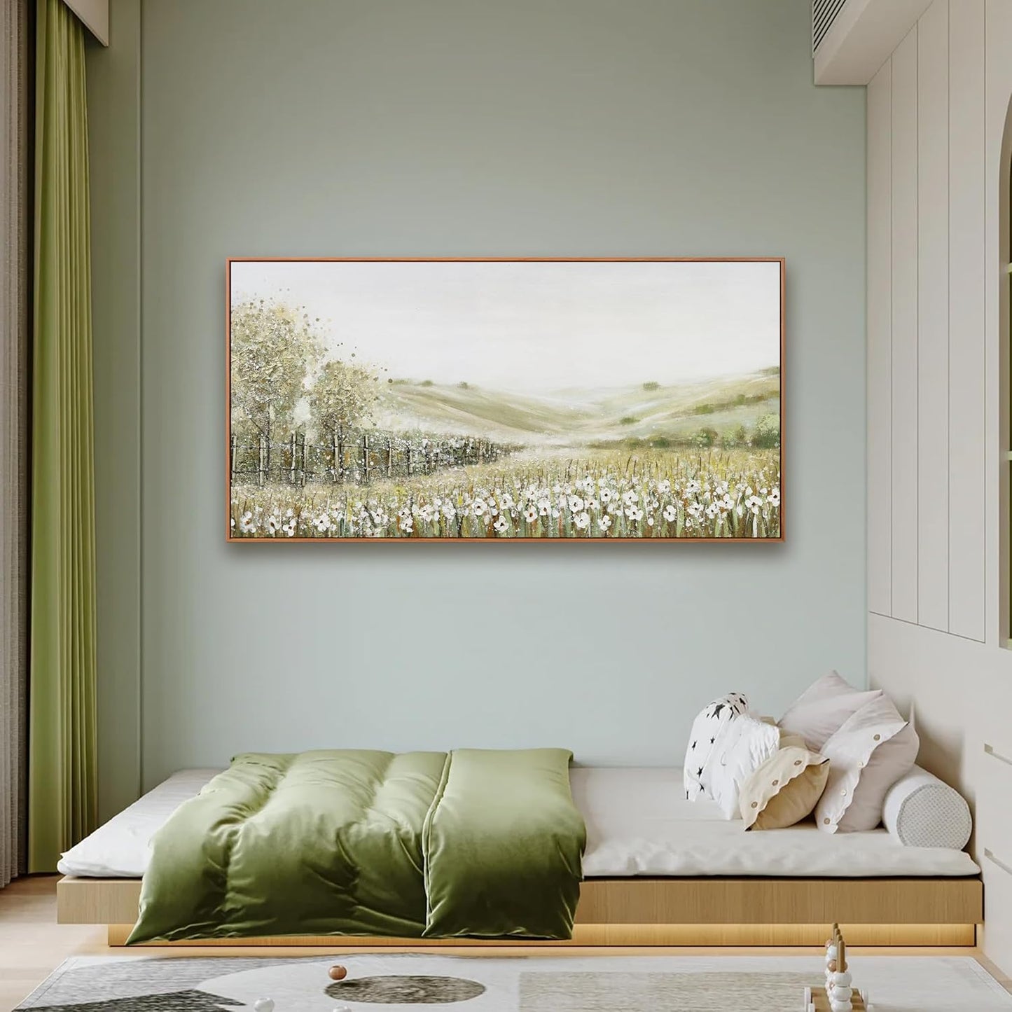 Canvas Wall Art Decor Home Decor Wall Art Prints Natural Modern Framed Landscape Wall Decorations Mountain Wilderness Artwork for Living Room Wall Bedroom Kitchen Office Decor 20"×40"