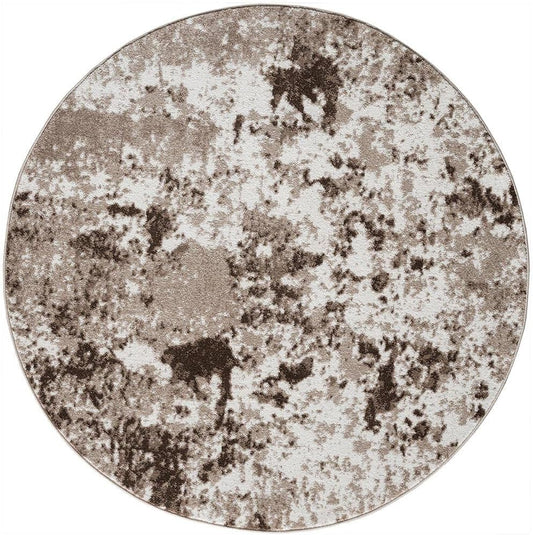 Keen Home Design Area Rugs - 10ft Round Non-Shedding, Abstract Rugs for Kitchen, Living Room, Bedroom, Dining Room, Entryway - Size: 10' Round, Multi