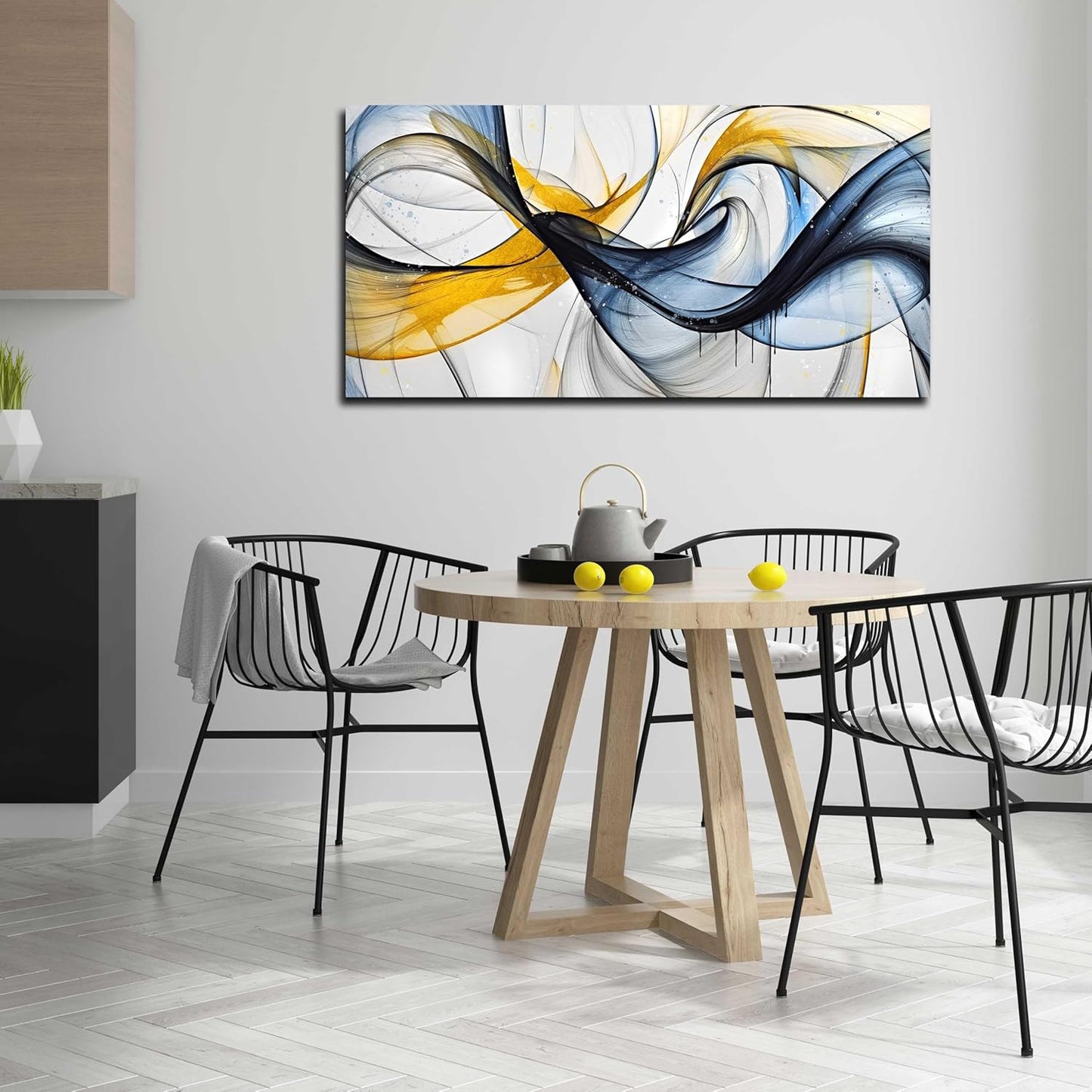 Modern Wall Art for Living Room - Abstract Wall Art for Bedroom Decor Ready to Hang Size 24" x 48"