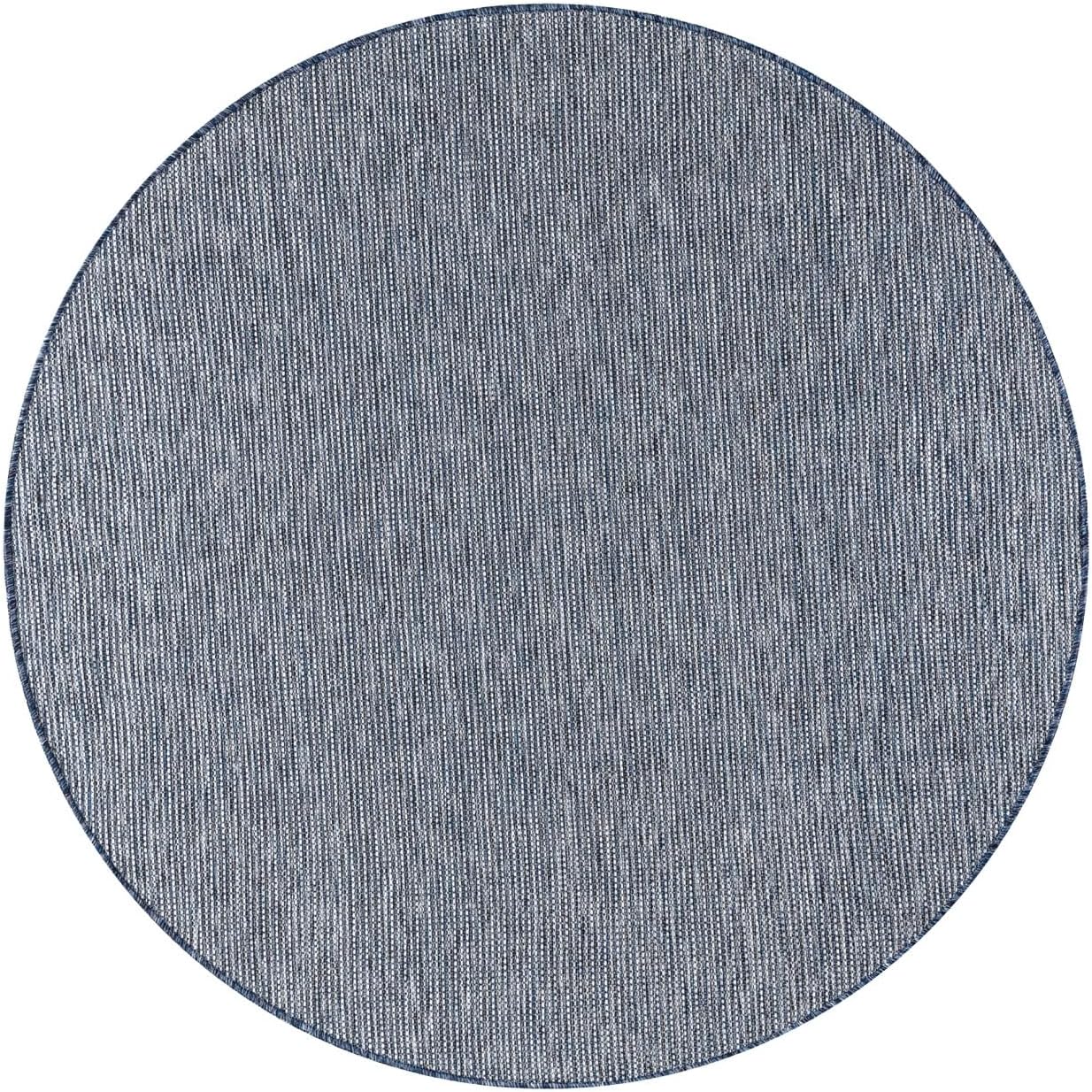 Keen Home Design Terrace Outdoor Round Rug - 8ft Round Washable Indoor/Outdoor Rug for Patio, Kitchen, Balcony, Beach, Garden, Deck and Porch, Size: 7'7" Round