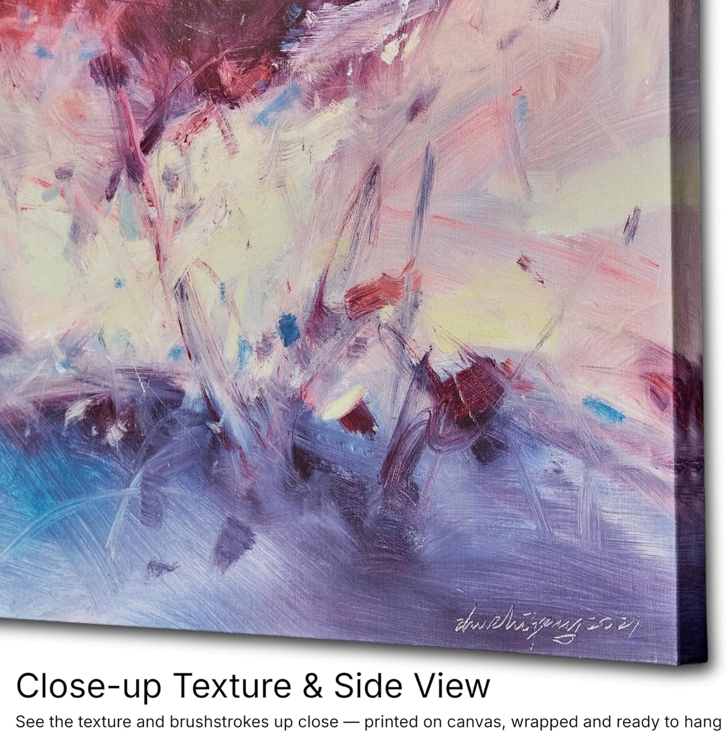 Gloliv Canvas Wall Art – Abstract Wall Decor Painting, Artist-Authorized Reproduction Canvas Prints, Modern Wall Art Decor for Living Room, Bedroom, or Office 32"x24"