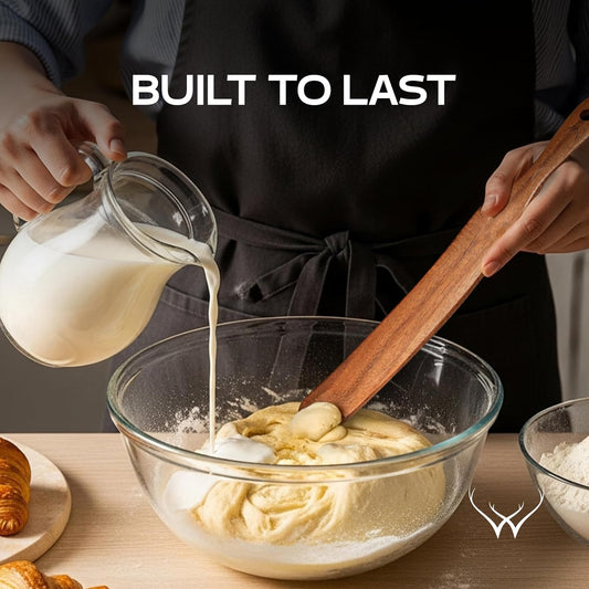 Skinny Spurtle for Sourdough Starter for Baking Tools, 11" Wooden Spurtle for Deep Jar & Dough Whisk, Spurtles Kitchen Tools - Sourdough Spurtle, Wooden Sourdough Stir Stick,Sourdough wooden spatula